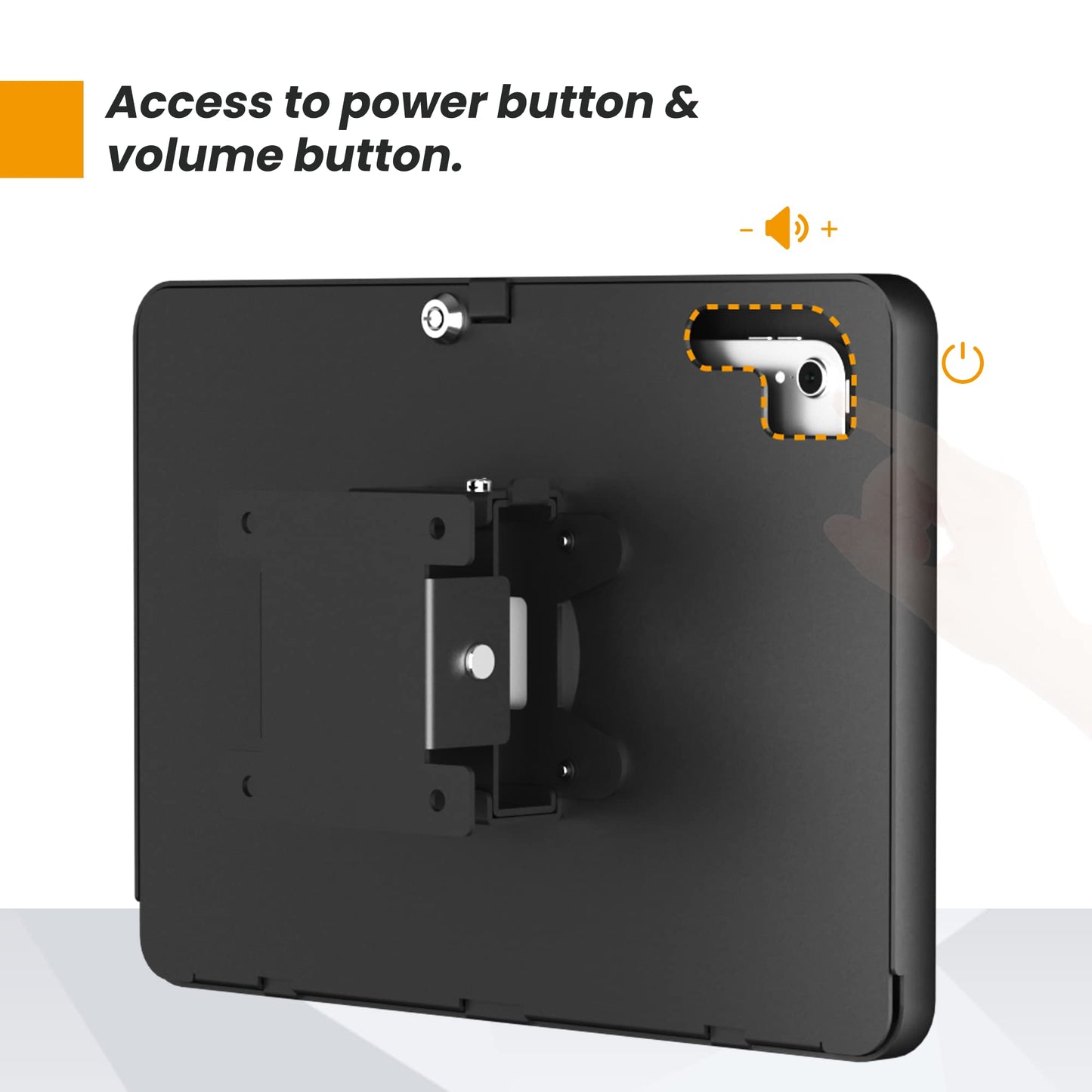 Beelta Tablet Wall Mount Compatible with 10.2 inch iPad 7 8 9 Gen, Lockable Secure Wall Mount