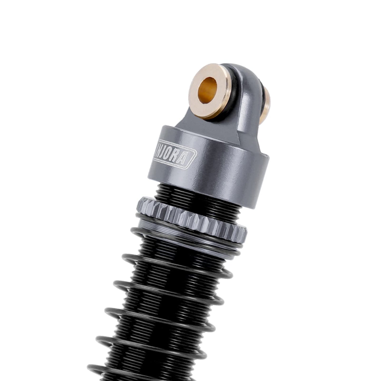 INJORA 59MM Shocks Longer Threaded Shock Absorber Oil Damper for TRX4M TRX4MT 1/18 RC Crawler Upgrade (Grey)