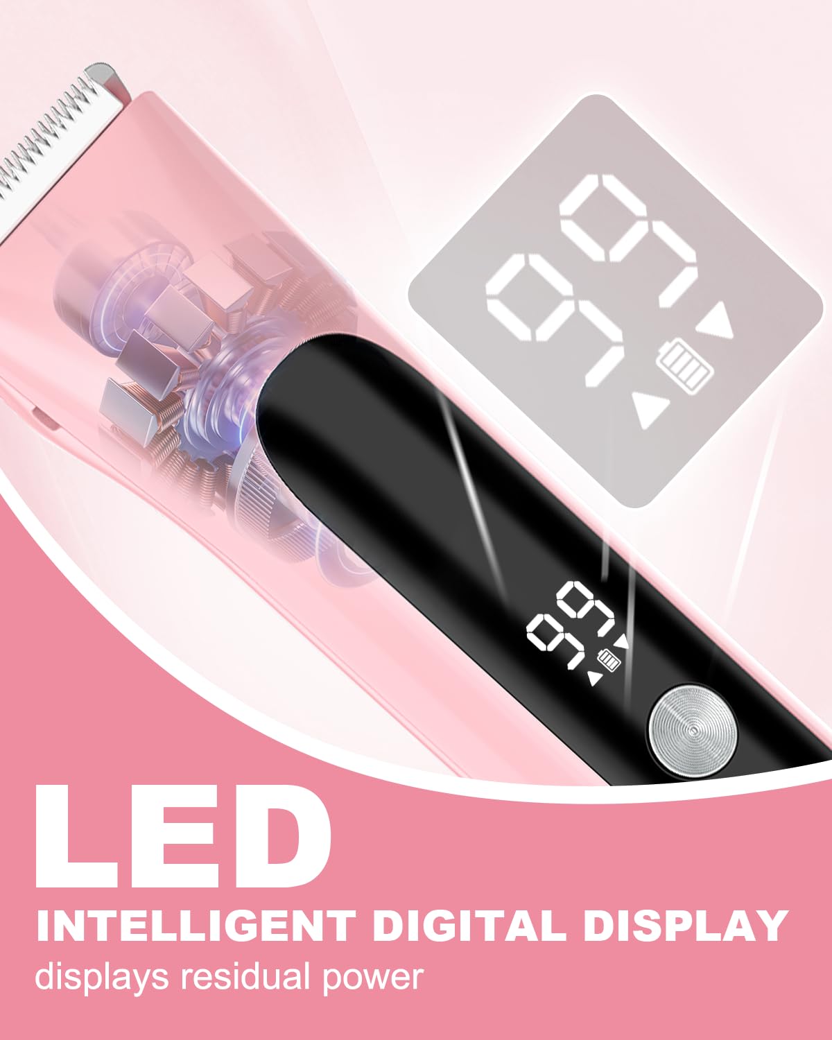 Bikini Trimmer for Women, 2 in 1 Electric Razors for Women Pubic Hair, Rechargeable Electric Shaver IPX7 Waterproof for Underarm Leg Face Arm,Wet/Dry Use (Light Plinik)