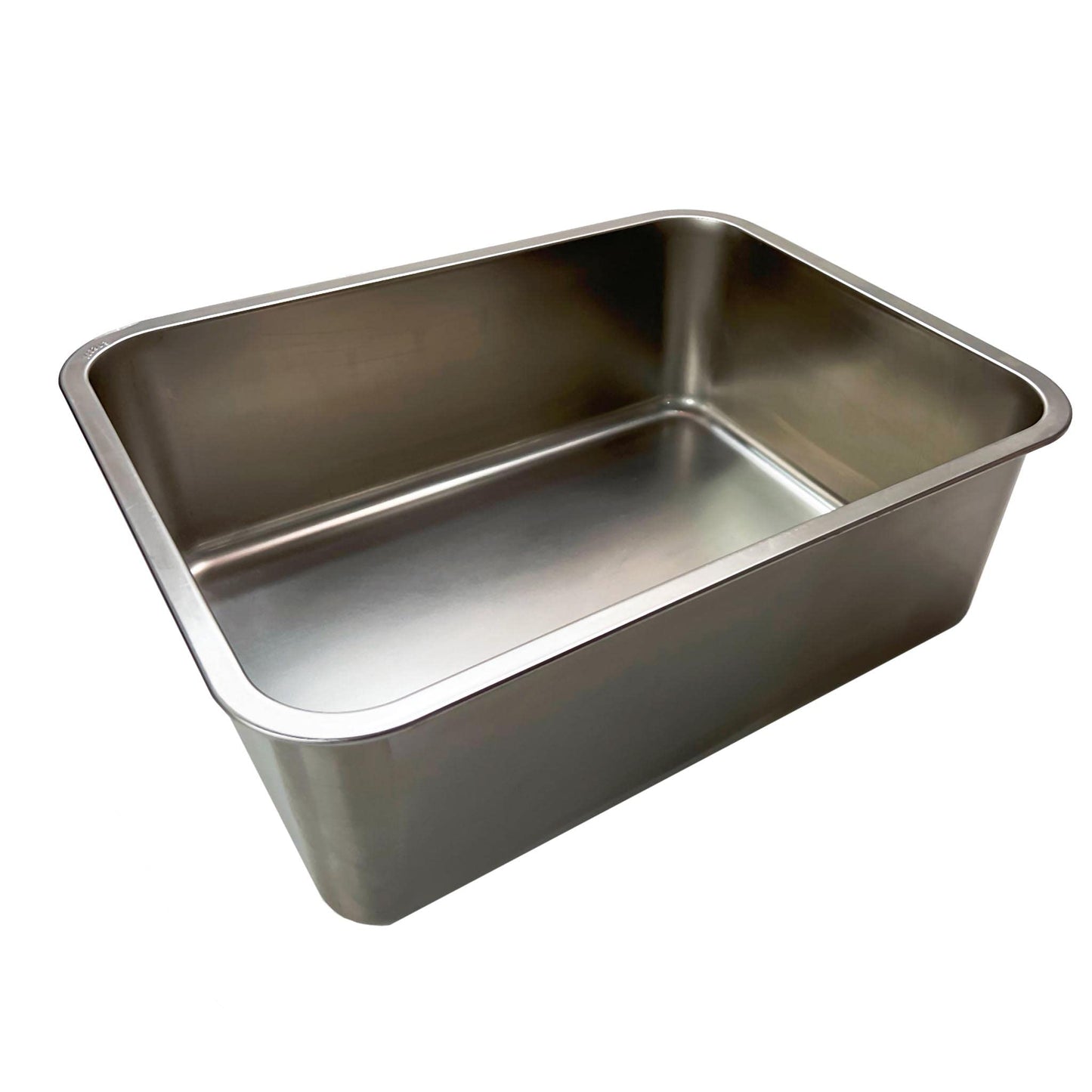 KUNWU Stainless Steel Pan 28"x20"x4" for Food, Cat, Dog & Rabbit Pet Litter Box, Corrosion Resistant Easy Clean Durable Pan (XXL (28"x20"), 4" Deep)