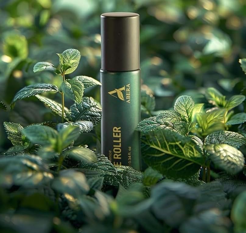 Abera Eye Roller Serum for Men – Eye Bags, Dark Circles & Puffiness Treatment – Mint Essence with Vitamin C & Peptides 0.34 fl oz (2 Boxes) + FREE Abera Men Armpit Roller