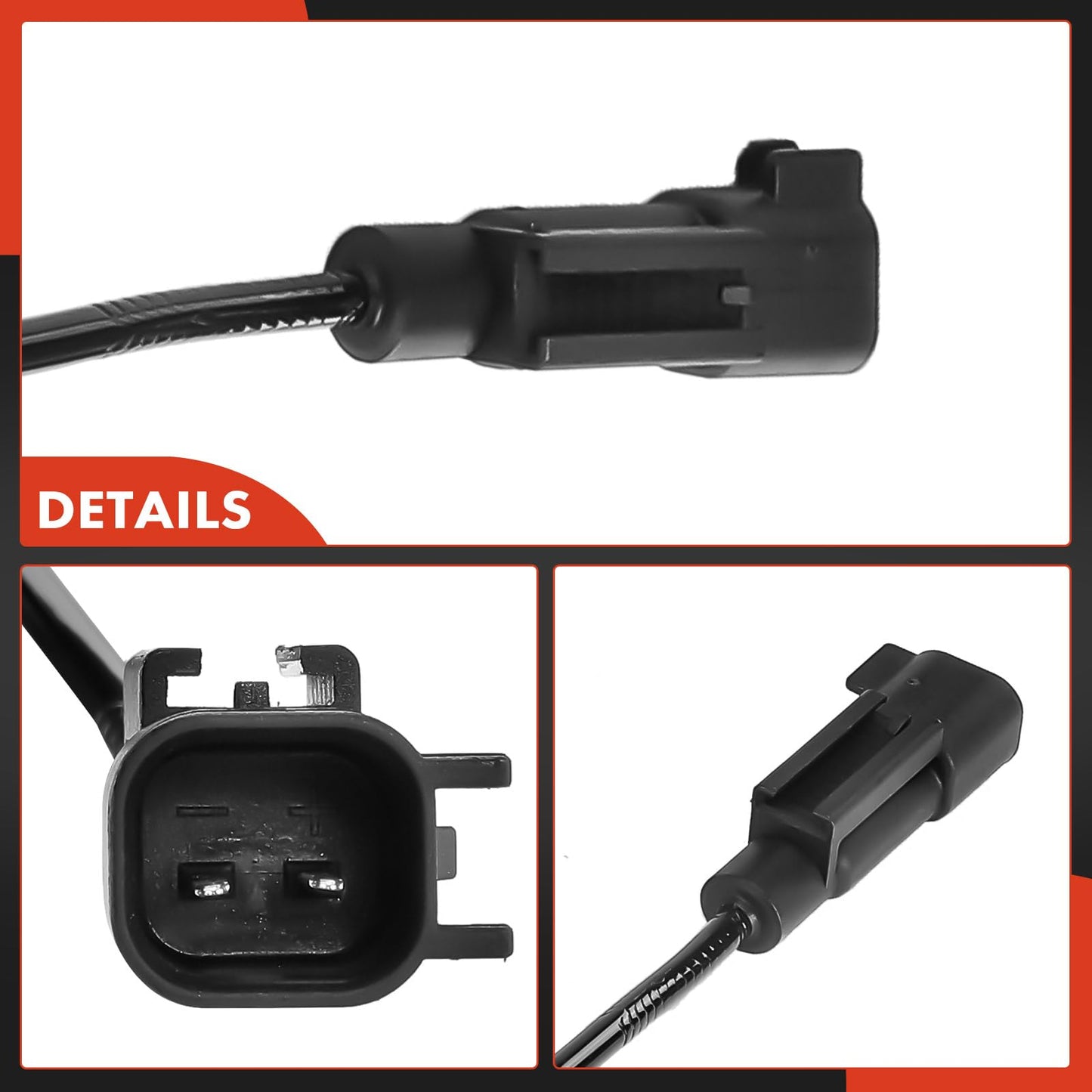 A-Premium Rear Left ABS Wheel Speed Sensor Compatible with Mitsubishi Models - Outlander 2017-2020, Outlander PHEV 2018-2022, Outlander Sport 2017-2023, Eclipse Cross 2018-2020/2022-2023