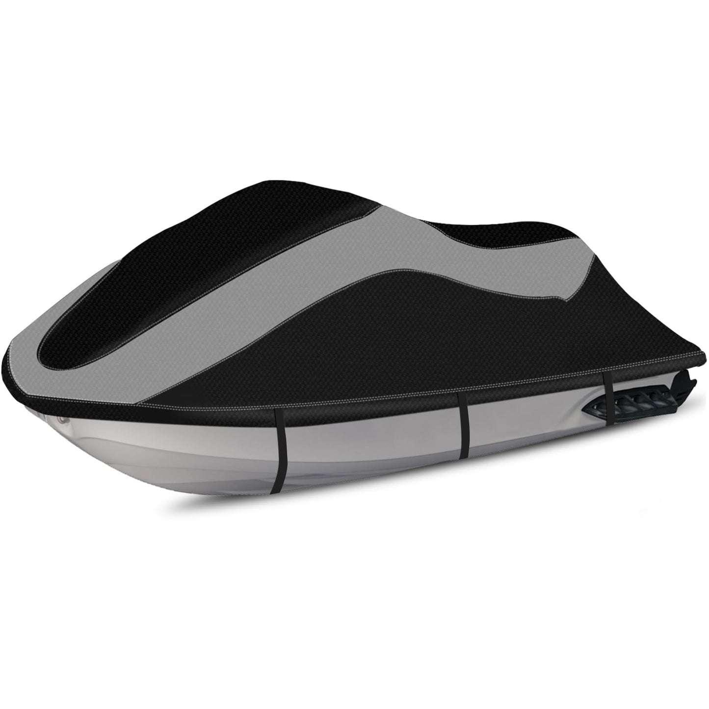XYZCTEM Trailerable Jet Ski Cover, Waterproof Upgraded Oxford Fabric Personal Watercraft Cover with Reflective Air Vent, Fits Seadoo, Yamaha, GTX, Kawasaki, Honda, Polaris (3 Seater 126" to 135" L)