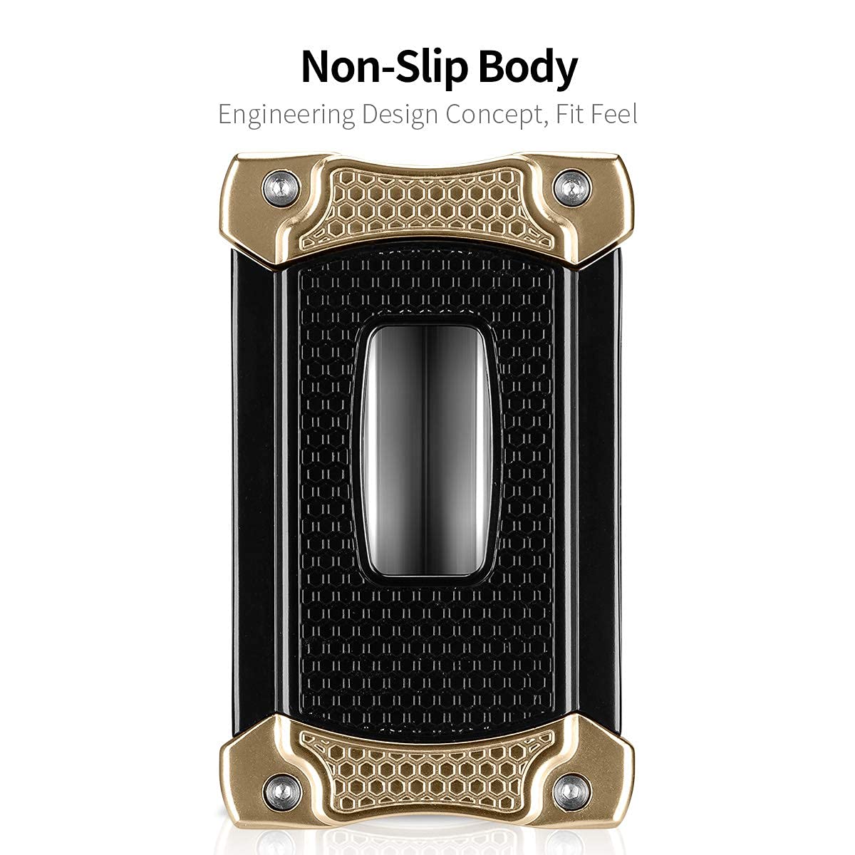 CIGARLOONG Cigar Cutter Stainless Steel Sharpening V Cut Blades with Cigar Punch