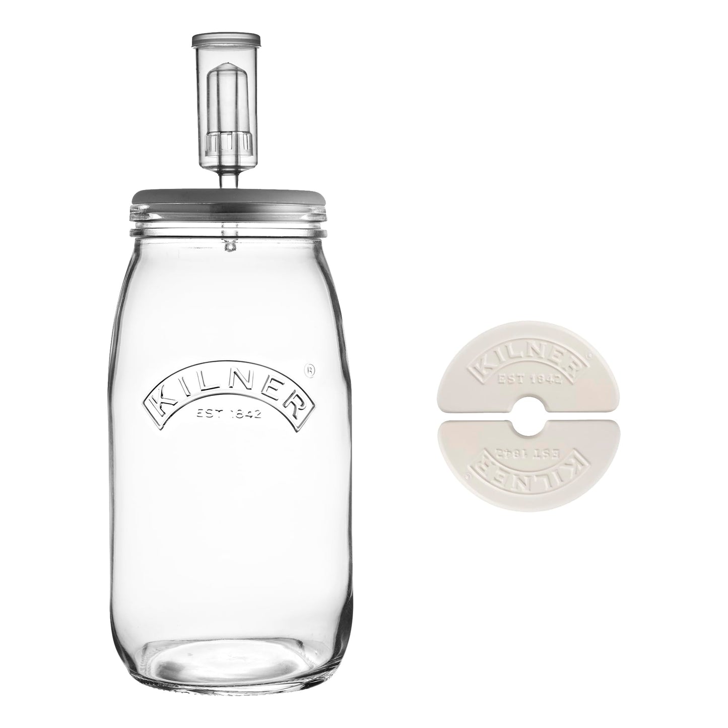 Kilner KLN23378 Fermentation Set 3L, 3L, Clear