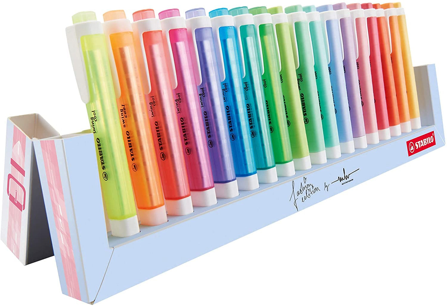 STABILO Highlighter swing cool - Deskset of 18 - Assorted Colors 8 Neon & 10 Pastel