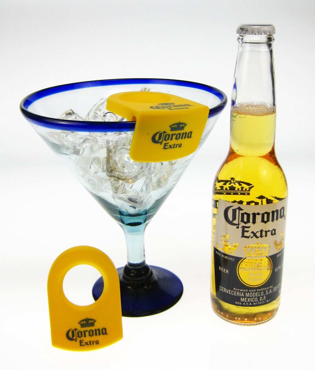 Corona Extra CoronaRita Drink Clips, Set of 4, Yellow