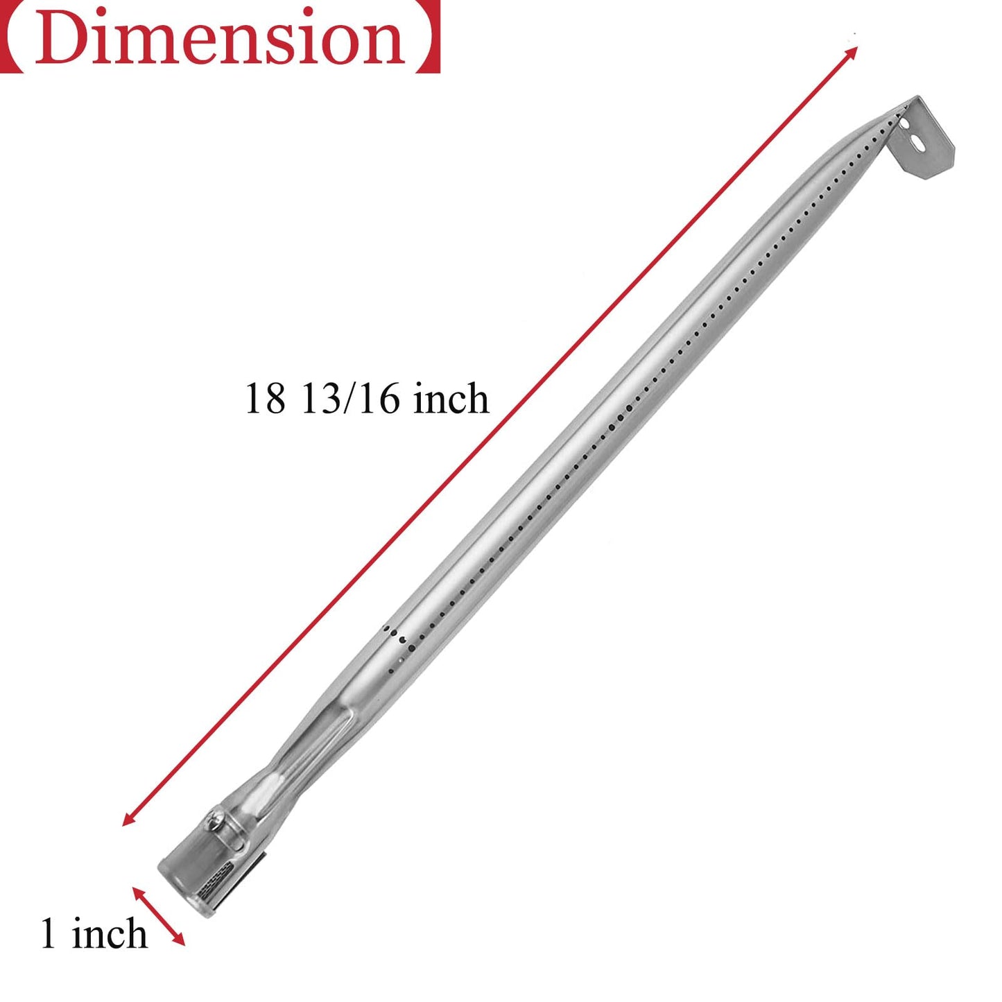 GLOWYE BBQ Sear Plate and Grill Burner Replacement for Napoleon Legend LEX 485 & 605 & 730 Series, Prestige 500 Grills, Stainless Steel Heat Shield Plates with Burner Tube Parts, 4-Pack