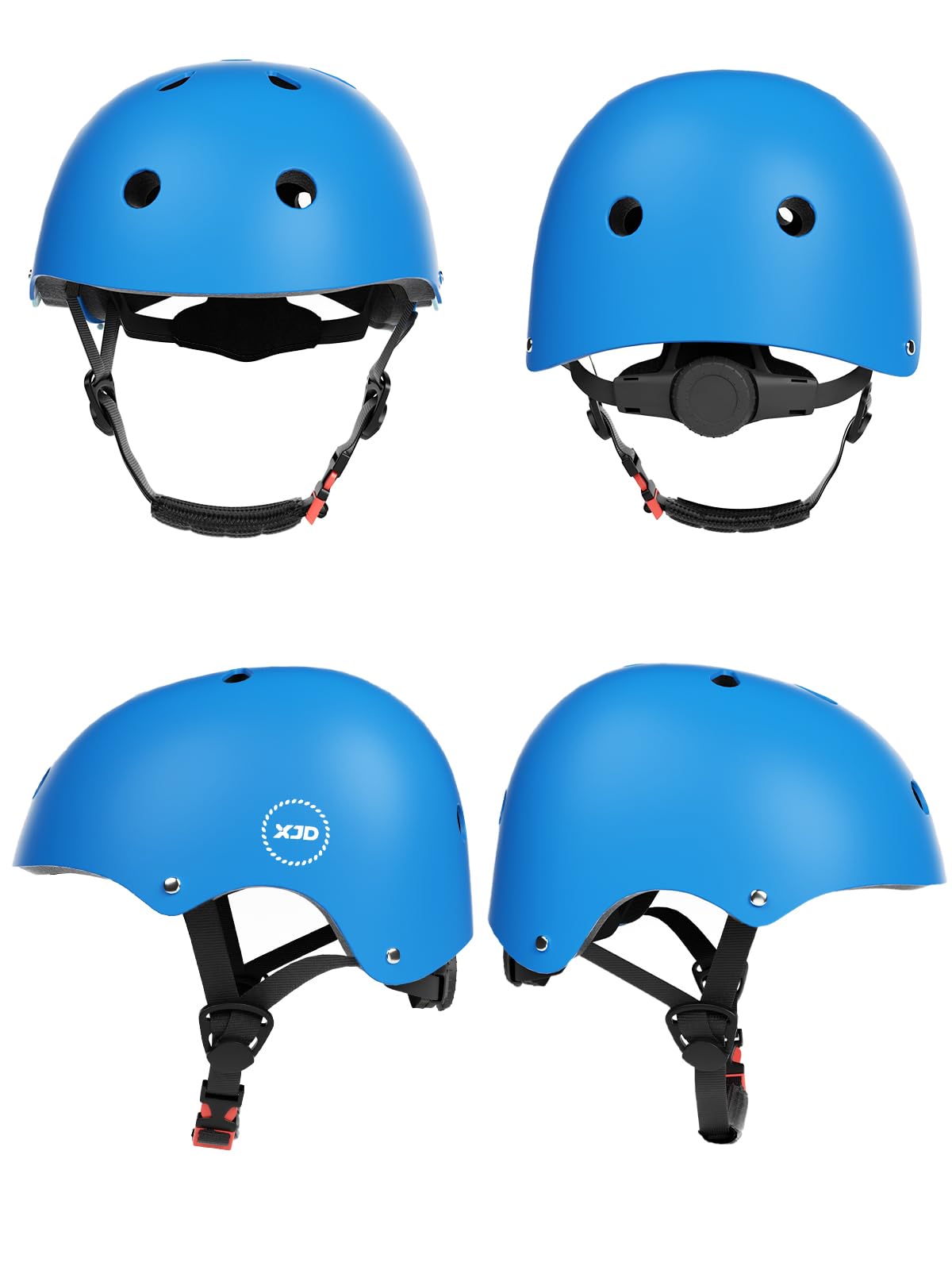 XJD Kids Helmet Toddlers Bike Helmet Age 3-13 Years Adjustable Skateboard Helmet for Cycle BMX Scooter Roller Skating for Children Boys/Girls (Blue, X-Small)