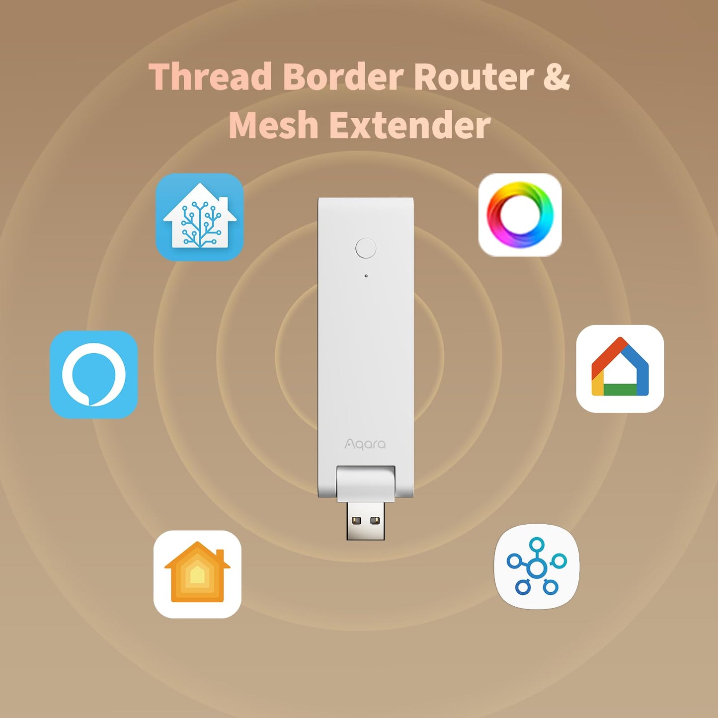 Aqara Smart Hub M100 for Home Automation, Matter Controller, Thread Border Router, Features Aqara Zigbee (Not Third-Party), Wi-Fi, Supports Apple HomeKit, Alexa, Google Home, IFTTT, Assistant