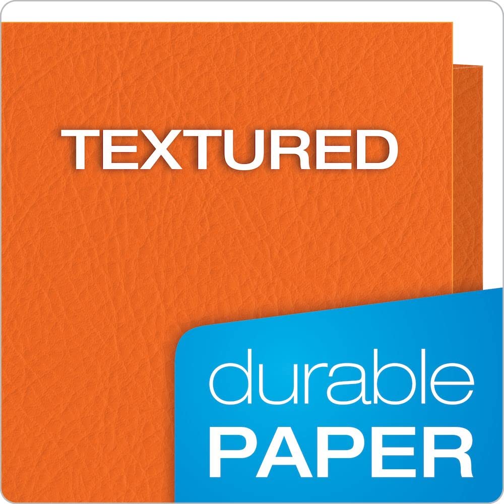 Oxford Twin Pocket Folders, Letter Size, Orange, 25 per Box (57510)