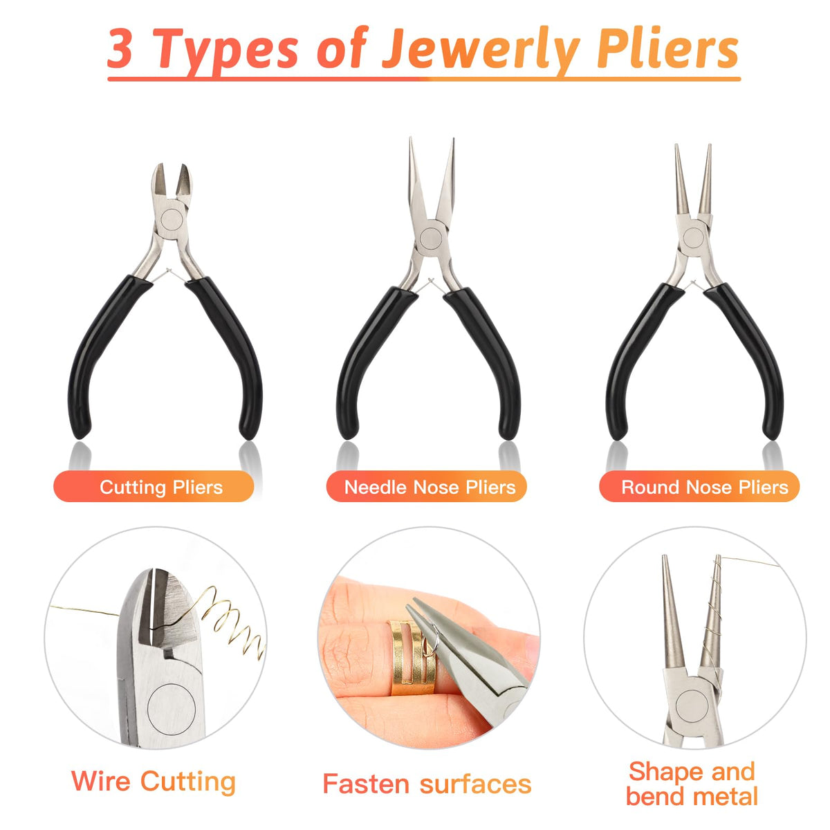Giwaelro Jewelry Making Kit for Adults, Jewelry Making Supplies with Jewelry Making Tools, Jewelry Pliers, Jewelry Wires, Findings, Necklace Chains, Magnifier and Storage Bag