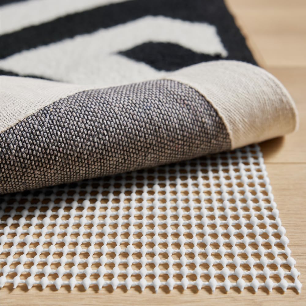 GORILLA GRIP Extra Strong Rug Pad Gripper, 6x9 FT, Grips Keep Area Rugs in Place, Thick, Slip and Skid Resistant Pads for Hard Floors, Under Carpet Mat Cushion and Hardwood Floor Protection
