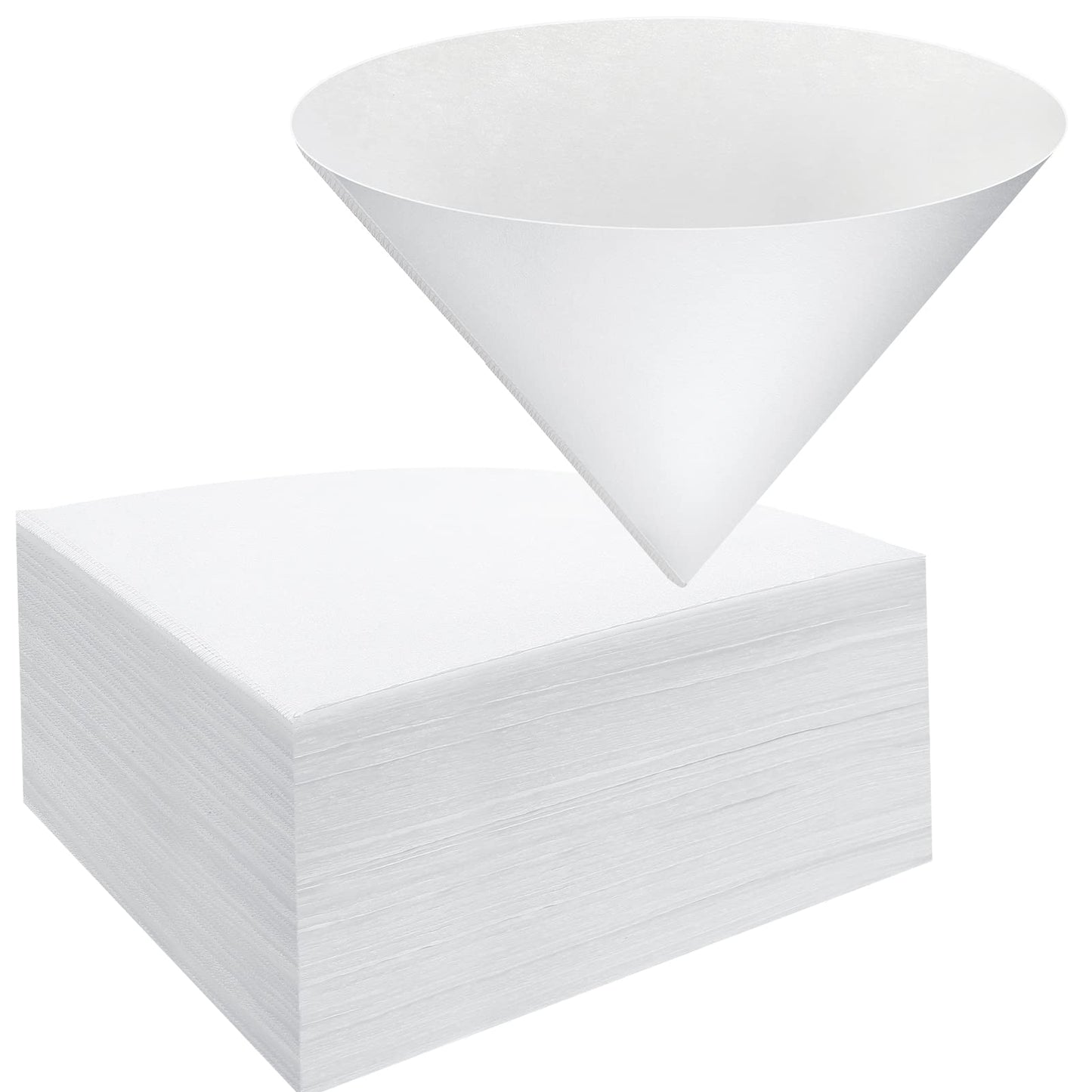 Yexiya 150 Pieces 10 x 10 Inches White Cone Filters Food Cooking Oil Filter Grease Filters Oil Funnel Filters for Maple Syrup Making and Oil Restaurants Cafes Food Hotels