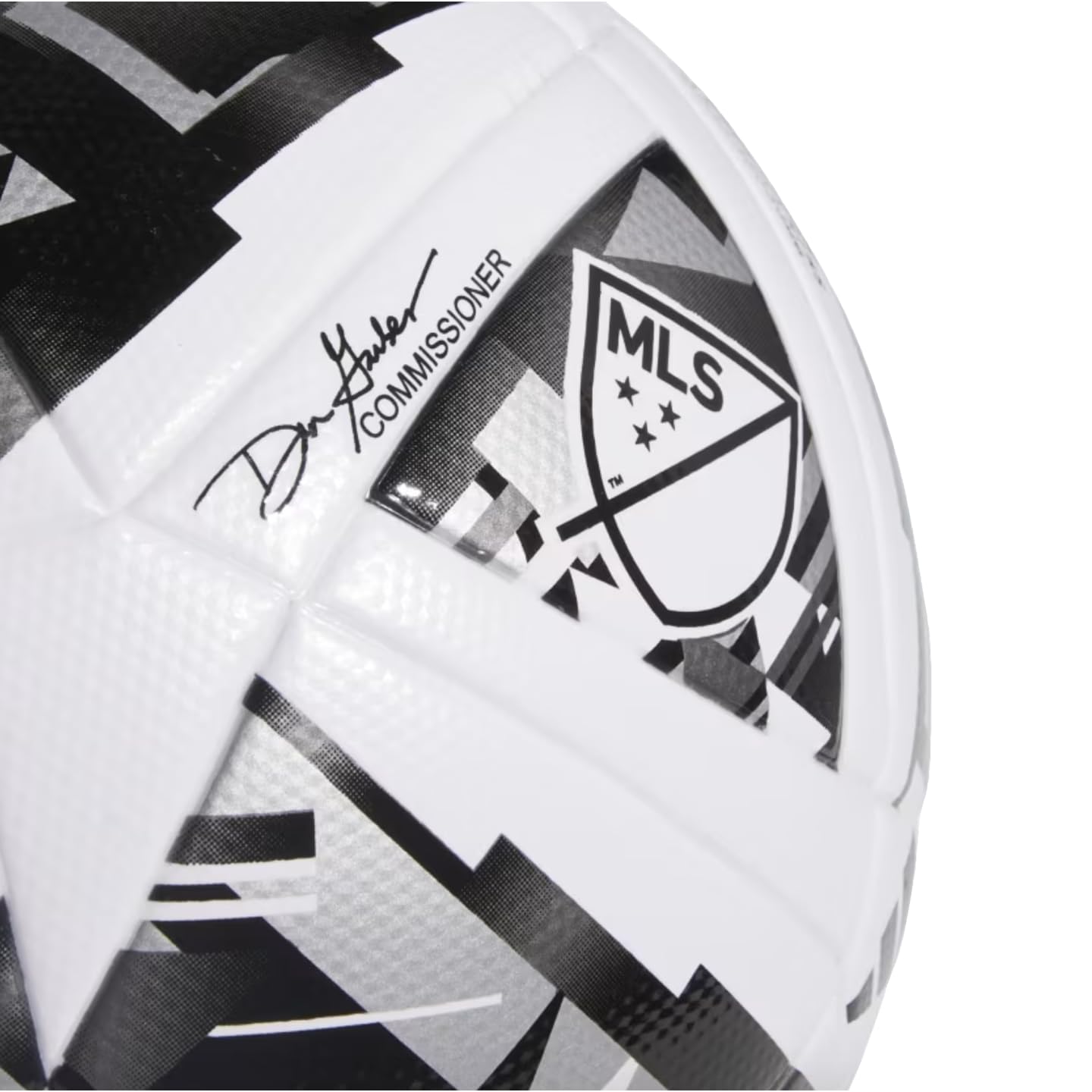 adidas Unisex-Adult MLS 24 League Nativo NFHS Soccer Ball, White/Black/Silver Metallic, 4