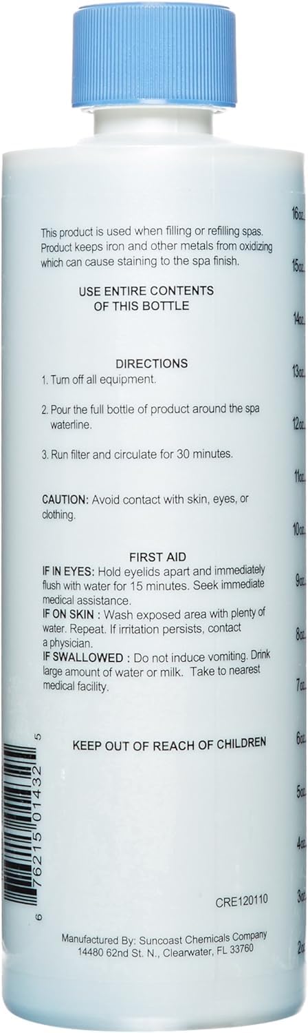 Pool Mate 1-2501SPA-02-A Metal Gone for Spa Hot Tub, 1-Pint, 2-Pack