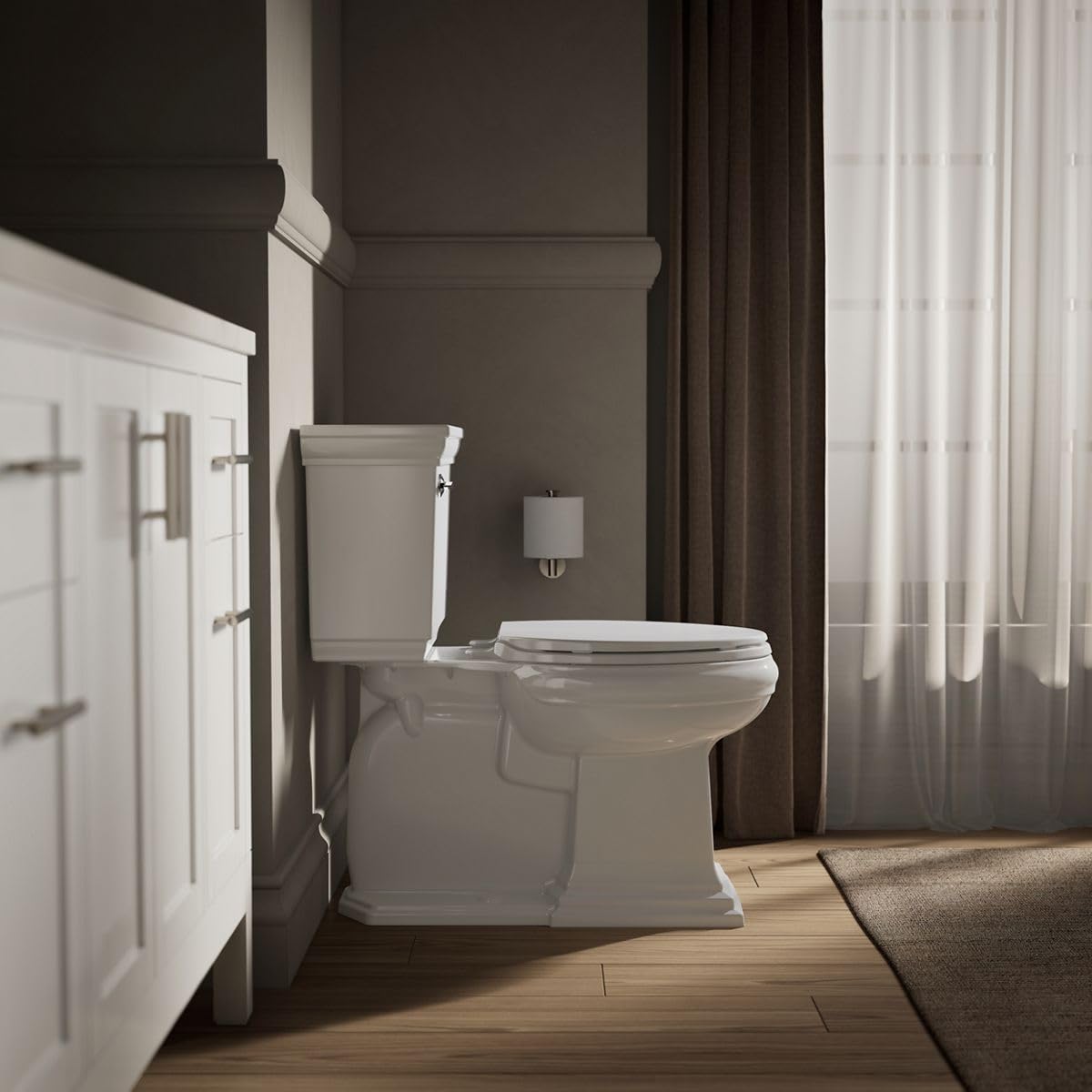 KOHLER K-20110-0 Brevia Toilet Seat, White
