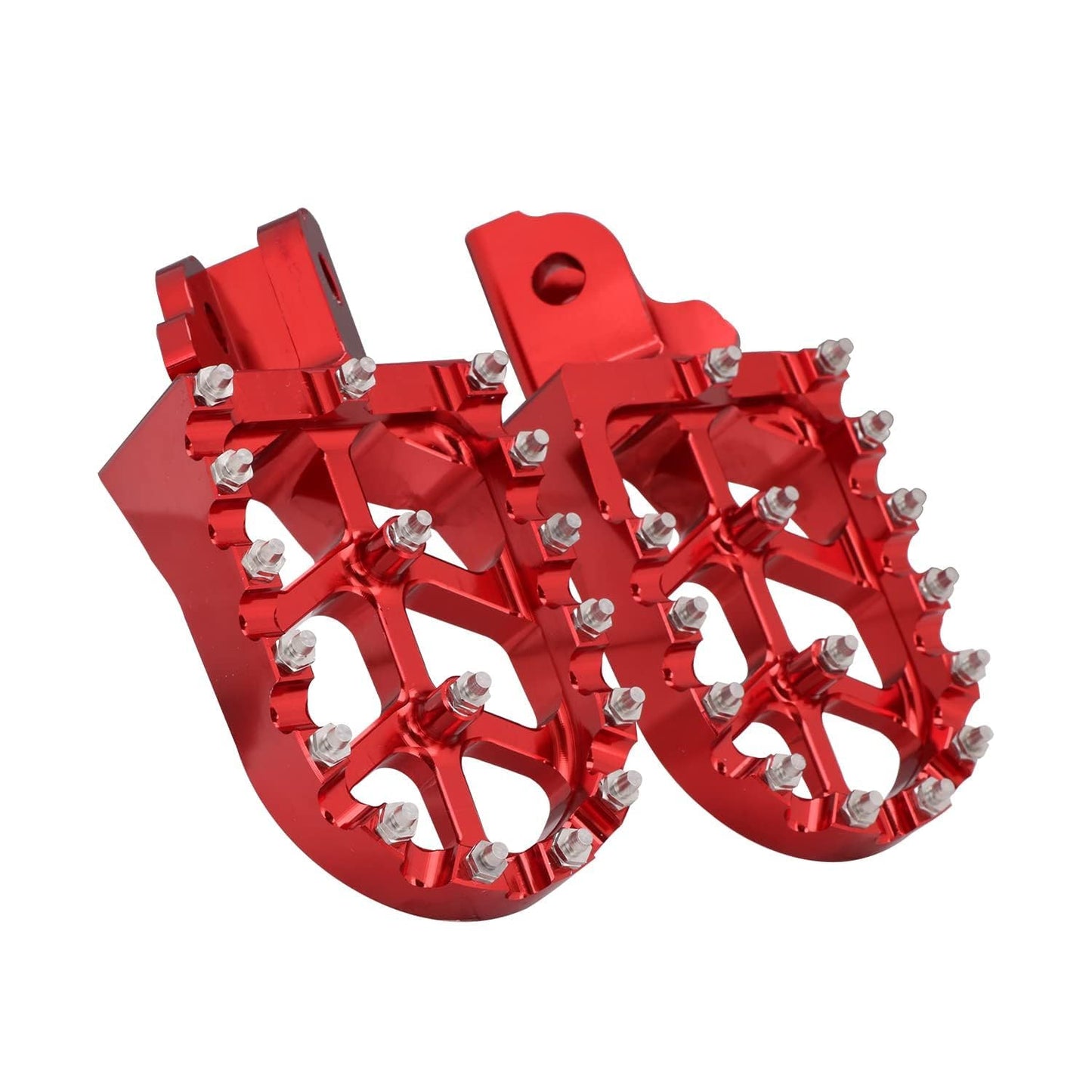 AnXin Dirt Bike Foot Pegs Motorcycle Footpegs Foot Pedals Rests CNC For CRF 110 CRF110F 2013-2024 CRF125F 2014-2024 Dirt Pit Bike Red