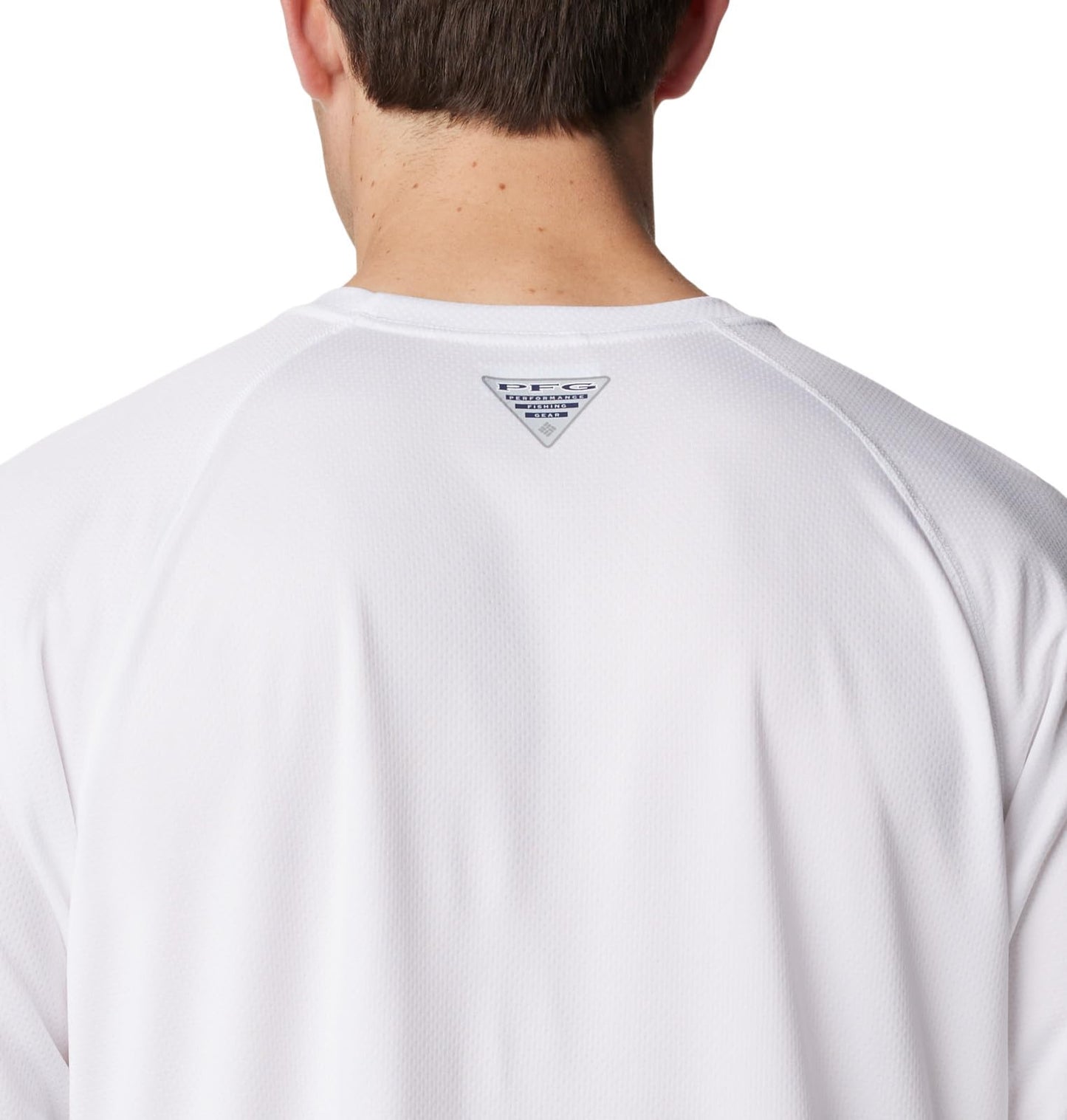 Columbia Men's PFG Solar Stream Long Sleeve, White, Large