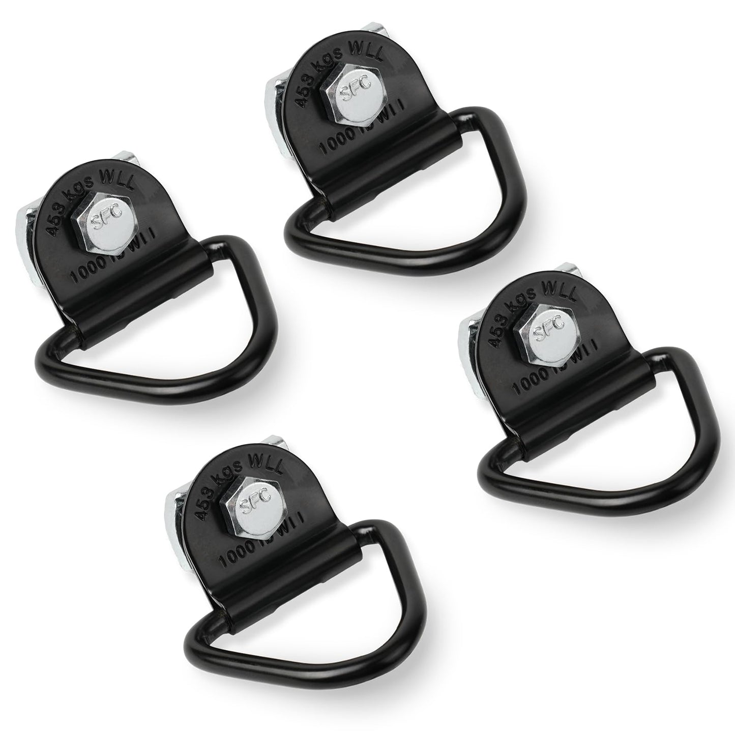Camotokiit 4 Set Truck Bed Rail Bolts Nuts Cargo D-Rings Tie Down Mount Kit Fits Nissan Frontier Titan W/Utili Track Bed Rail System