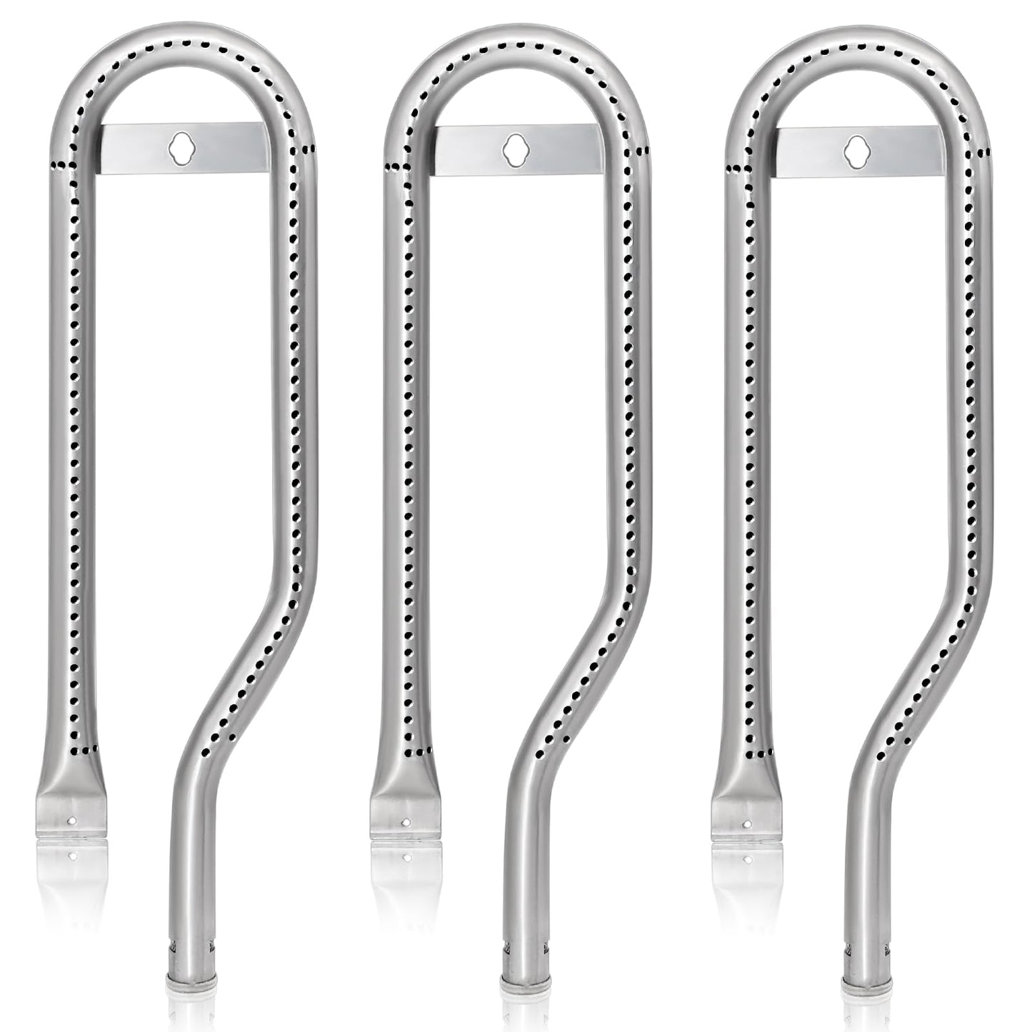 Hiorucet Burner Tube Replacement for Cuisinart and Centro BBQ Parts, Cuisinart G52505 G53505 G52506 G53503 G52503 G53501 G61801 G61803, Centro G61701 G50212, Stainless Steel Barbeque Burners 3 Pack.