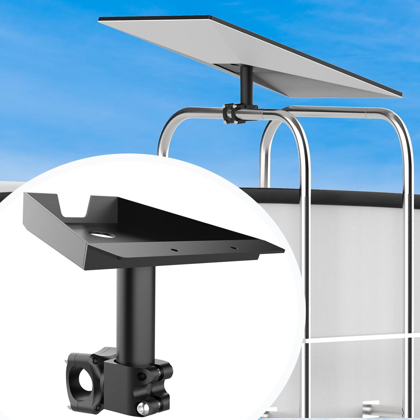 Starlink Gen 3 RV Ladder Mount & Roof Rack Mount - Load-Bearing 200lbs, Adjustable Installation Range 0.8-1.17” for RV Ladder,Roofs, SUVs, and Outdoor Use
