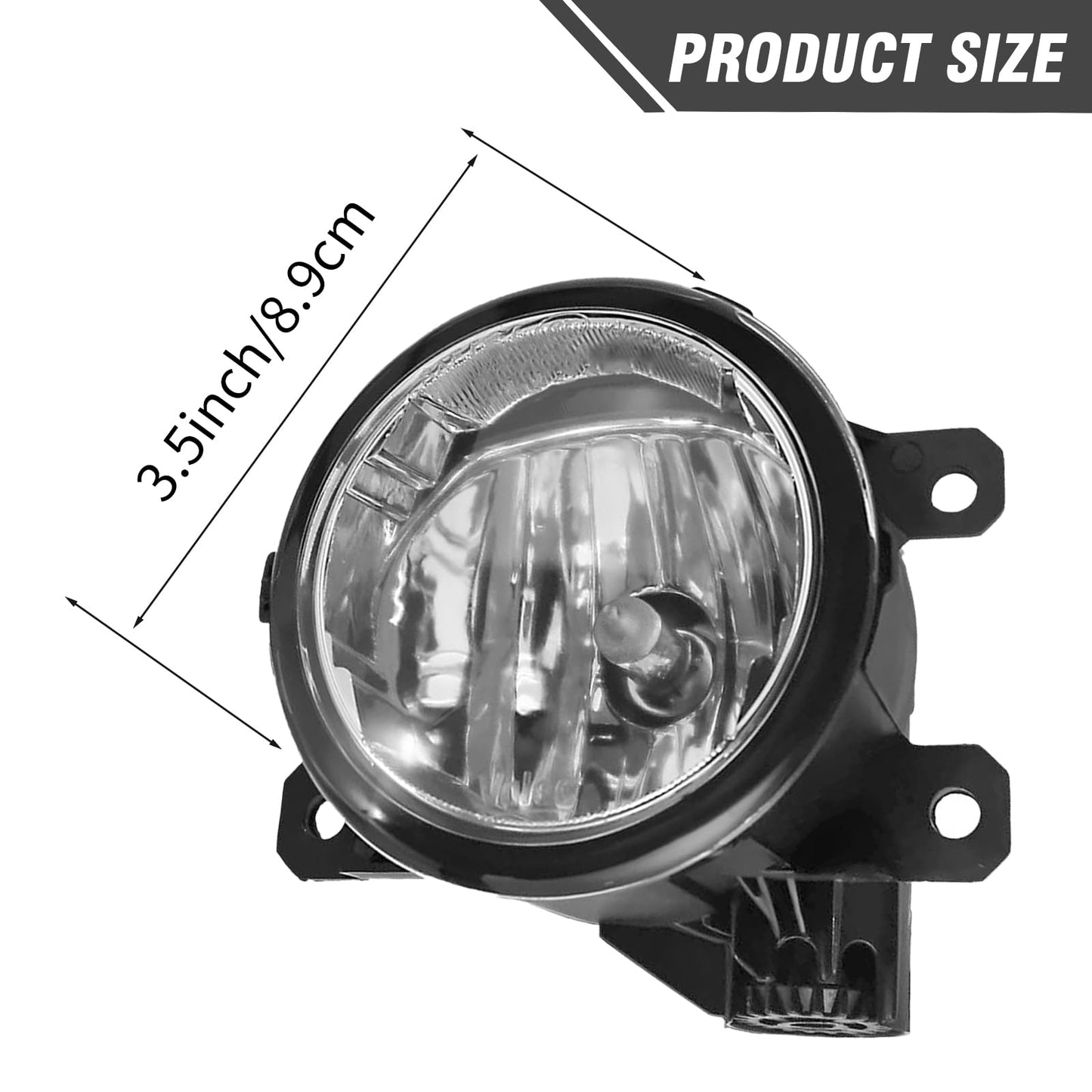 Aynaxcol Fog Lights with H11 Clear Bulbs Compatible With Honda TSX RDX TL CR-V Pilot 2011-2015 Acura