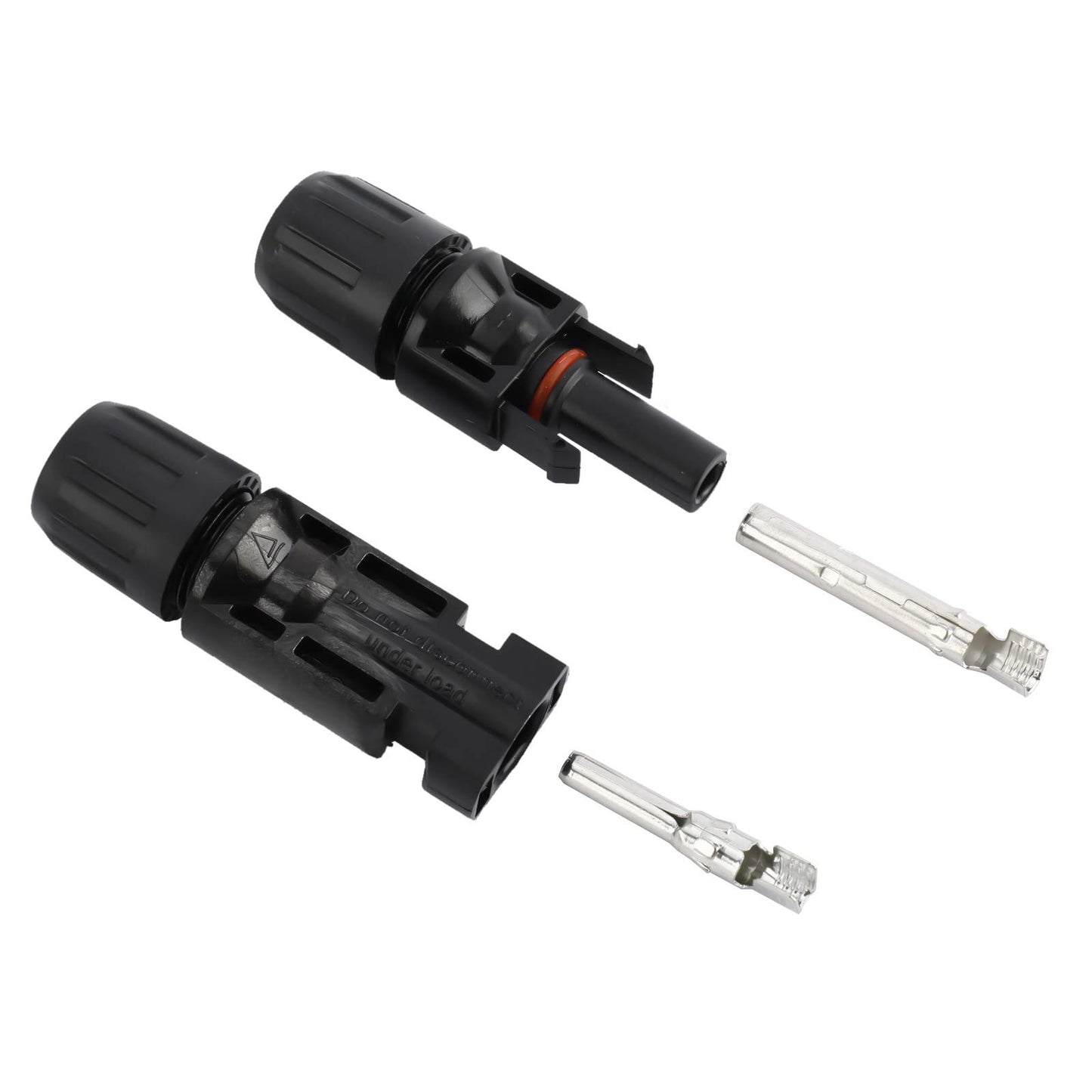 Solar Crimping Tools Kit for 2.5/4.0/6.0mm² Solar Panel PV Cable 26-10AWG,12 Pairs of Male Female Solar Connectors, 1 Pair Solar Spanners and 1 Wire Crimper