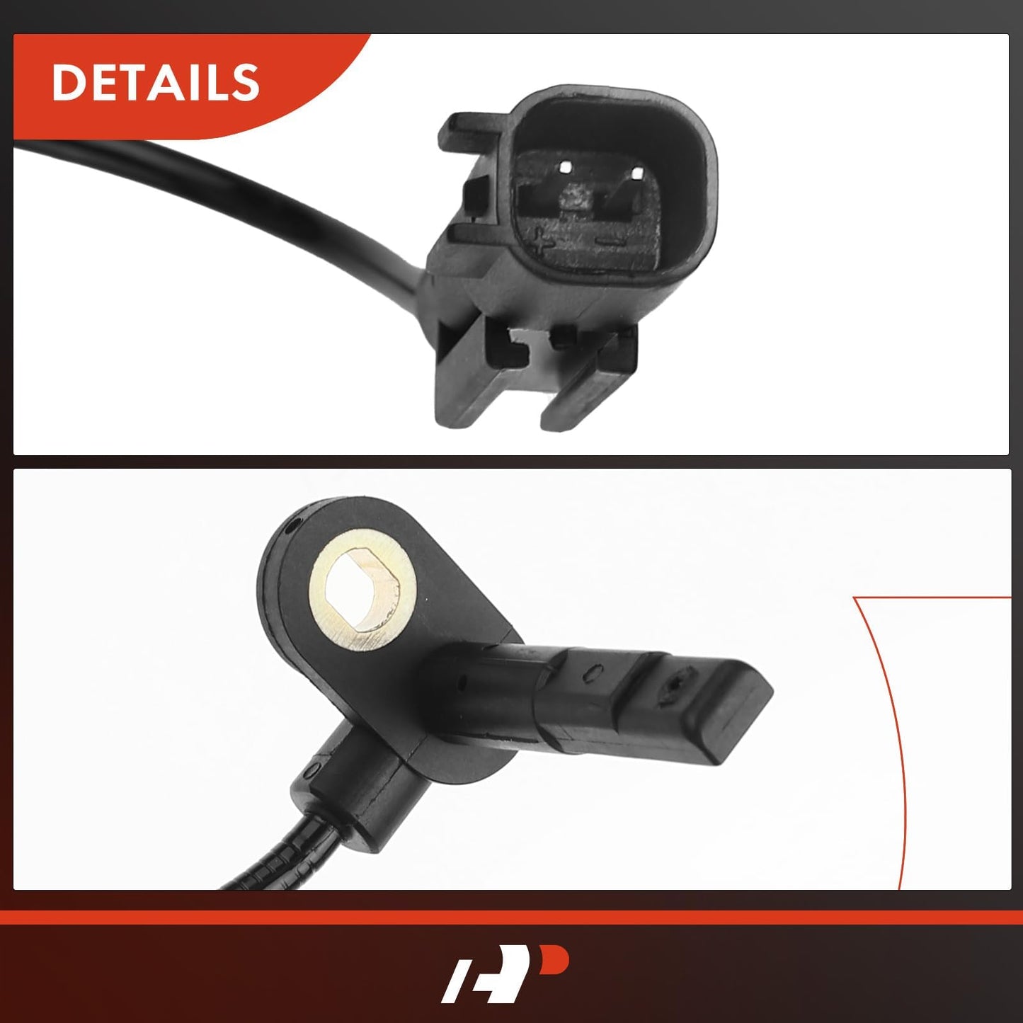 A-Premium Pack of 2 Front Left and Right ABS Wheel Speed Sensors for Dodge, Chrysler Models - Journey 2009-2020, Avenger 2008-2014, 200 2011-2014, Sebring 2007-2010, Replace# 05085823AB, 5085823AC