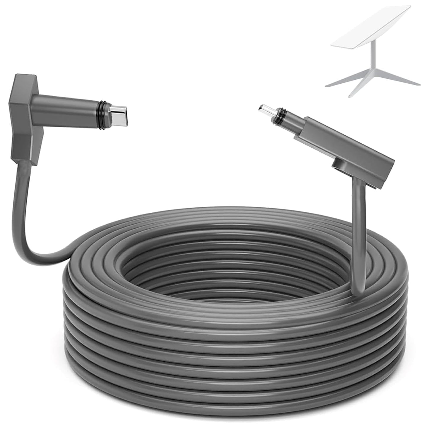 CHGRNLF Gen 2 Cable for Starlink 50FT, Eethernet Cable for Star Link V2 Standard Actuated Kit Waterproof Grey