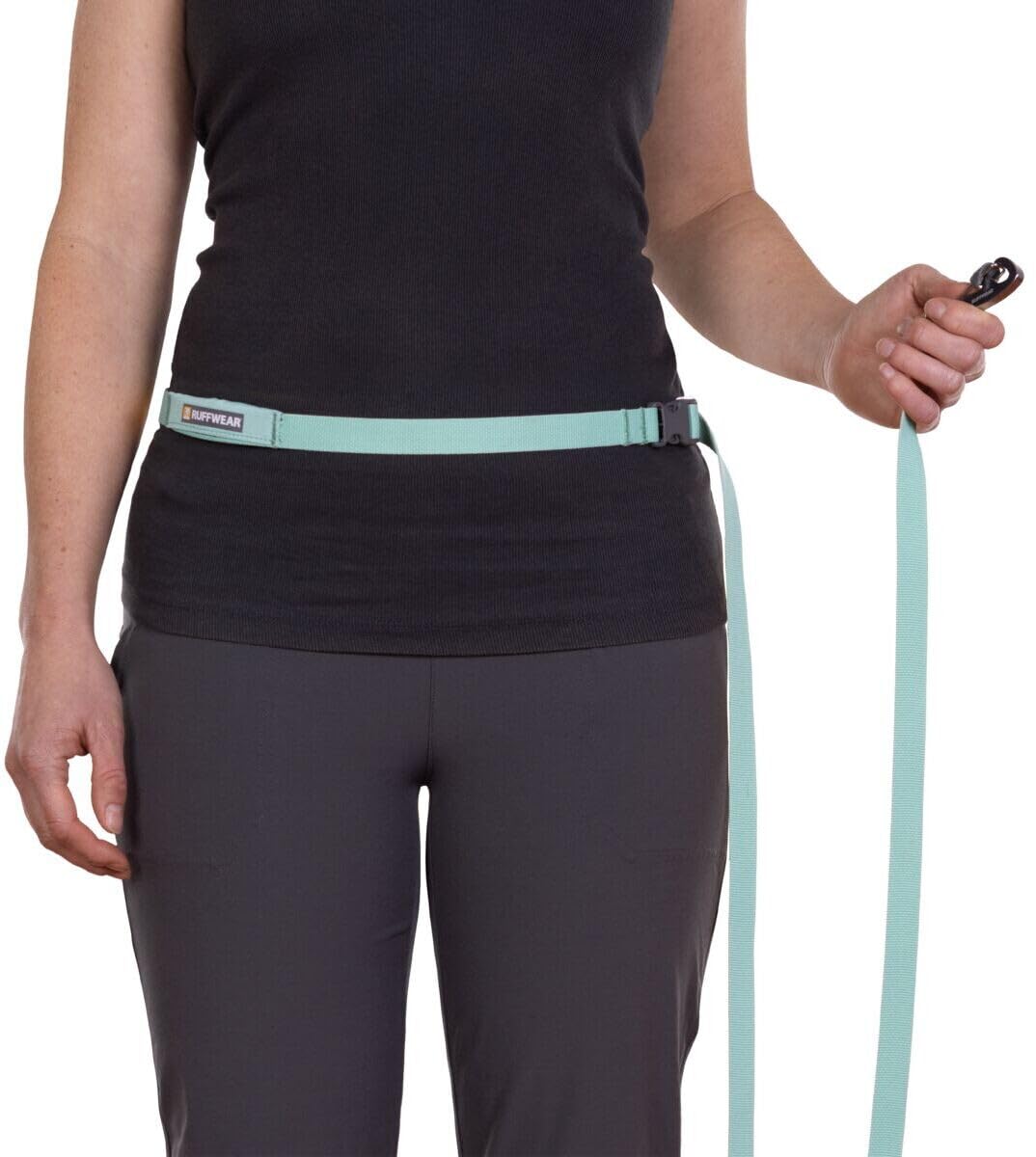 Ruffwear, Flagline Dog Leash, Lightweight Lead with Hands-Free, Waist-Worn Option, Sage Green
