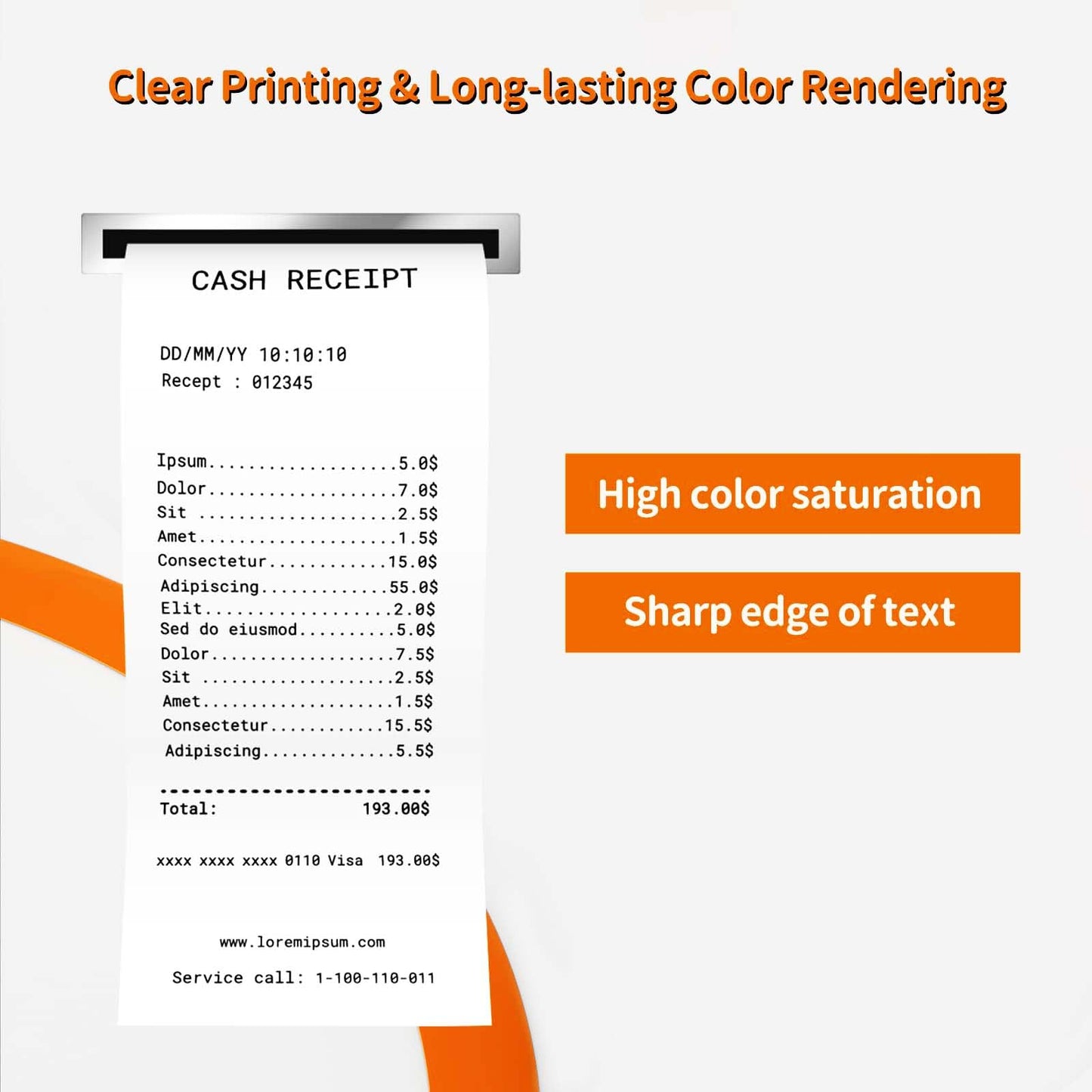100 Rolls 2 1/4" x 50' Thermal Paper Receipt Rolls, 2.25in x 50ft Cash Register POS Paper fits All Credit Card Terminals, 58mm Thermal Receipt Paper