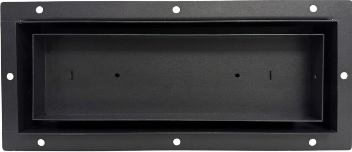 Khan Supply CO 4x10 Undermount Flush Metal Floor Vent - Canadian Owned Heavy Duty Hidden Register, 3-Piece Custom Insert Vent Cover, Walkable Air Grille, Adjustable Airflow - 2 Year Warranty