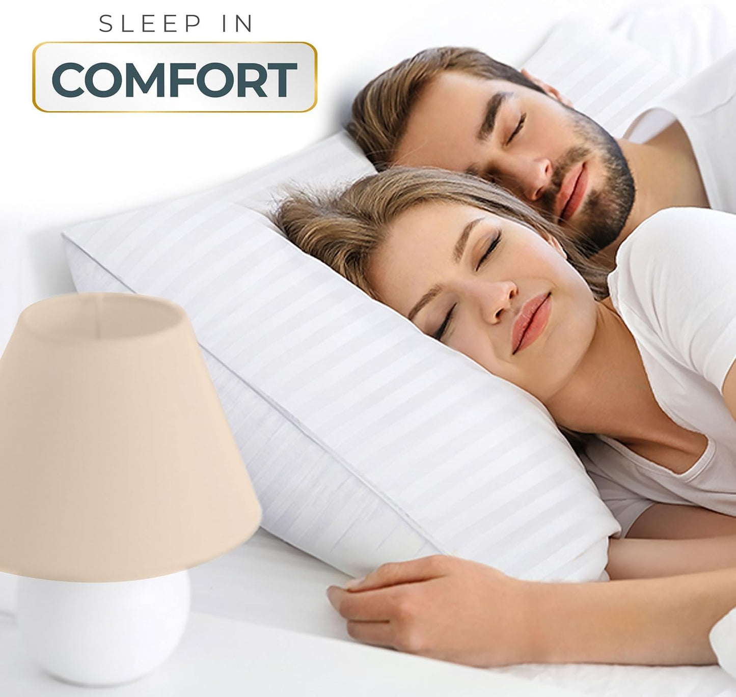 Utopia Bedding Bed Pillows for Sleeping King Size, Set of 2, Cooling Hotel Quality, for Back, Stomach or Side Sleepers