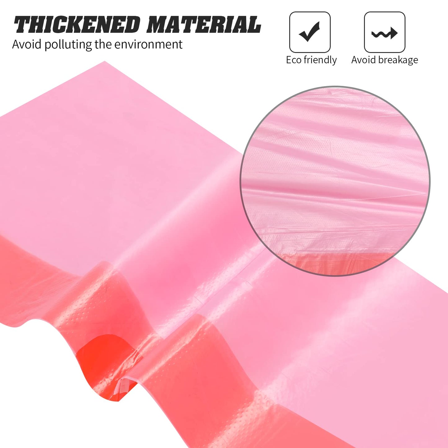 4 Gallon Drawstring Garbage Bags, Drawstring Trash Bags, Trash Bags for Office,Bathroom, Kitchen,Bedroom,6rolls/120 Counts(Pink)