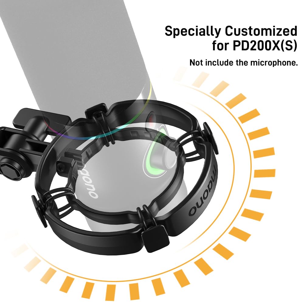 MAONO PD200X Shock Mount - Microphone Mounts Reduce Vibration Noise