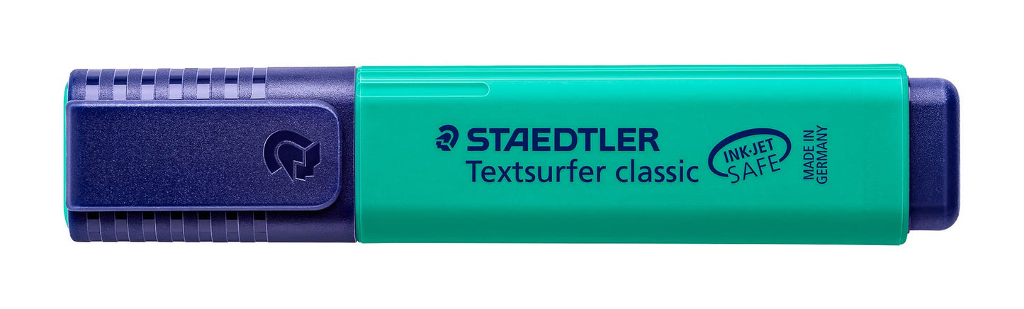 STAEDTLER 364-35 Textsurfer Classic Highlighter - Turquoise (Box of 10)