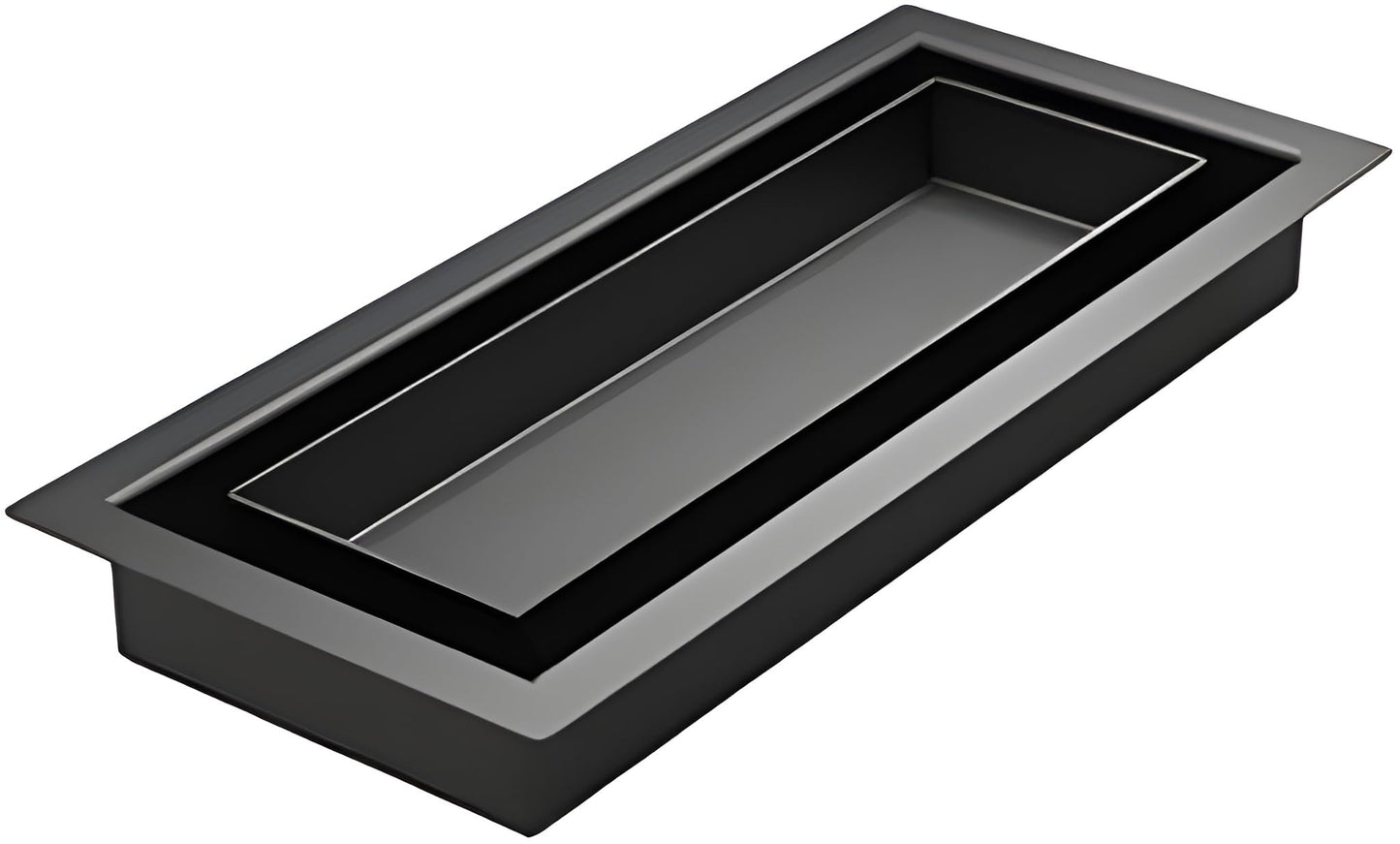 Khan Supply CO 4x10 Metal Floor Vent - Canadian Owned Low Profile Heavy Duty Flush Register, DIY Drop-in Install Air Grille Cover, Unique Click-In Design for Up to 60% More Airflow - 2 Year Warranty