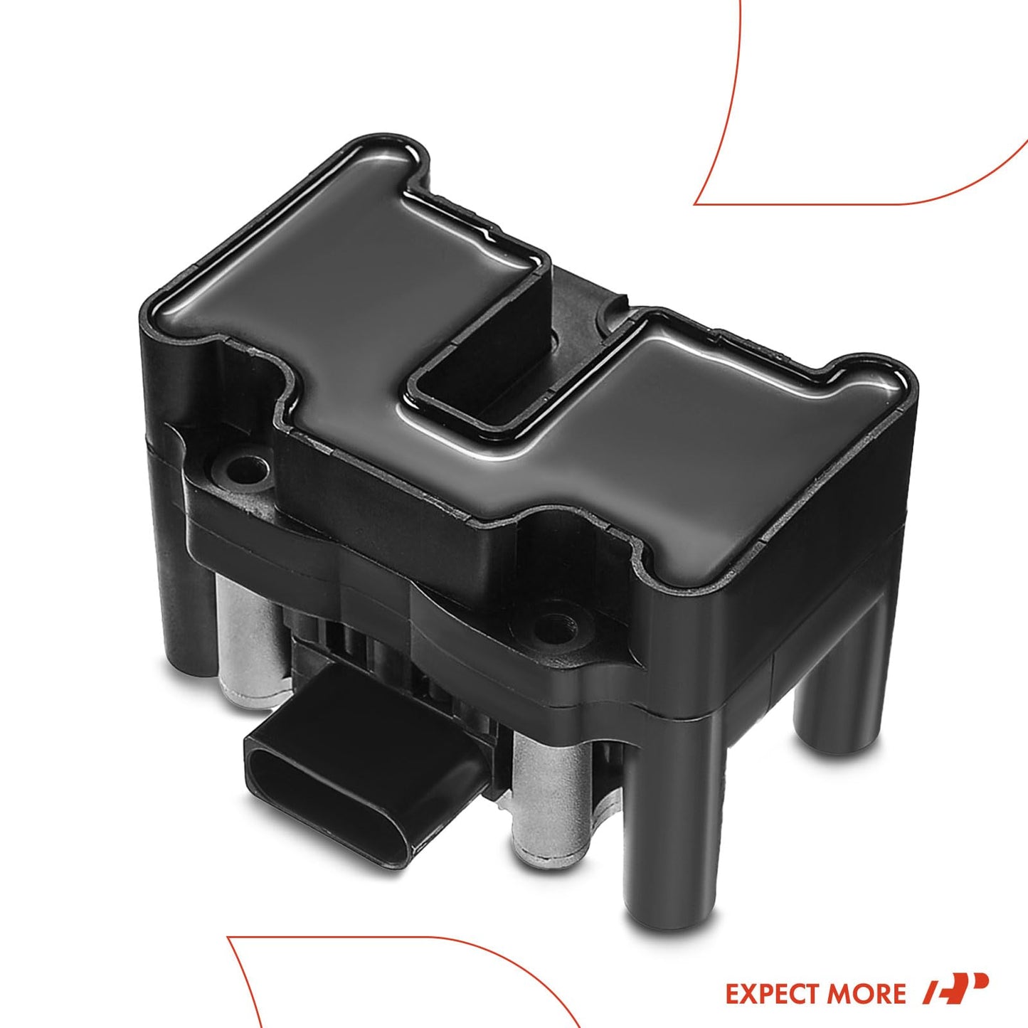 A-Premium Ignition Coil Compatible with Audi Seat & Volkswagen Vehicles - 1.2L 1.4L 1.6L 1.8L 2.0L - A3 1998-2003, Ibiza 2003-20017, Beetle 1998-2006, Golf 1999-2001, Jetta 1999-2015, Polo 2003-2018
