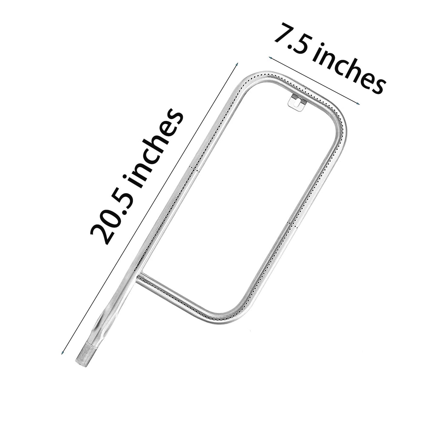 Utheer 41862 20.5 Inches Stainless Steel Grill Burner for Weber Q200, Q220, Q2000 Q2200, 396000, 396001, 396002, 566002, 53060001, 54060001, Burner Tube Pipe Kit Replacement for Weber 69956/60041