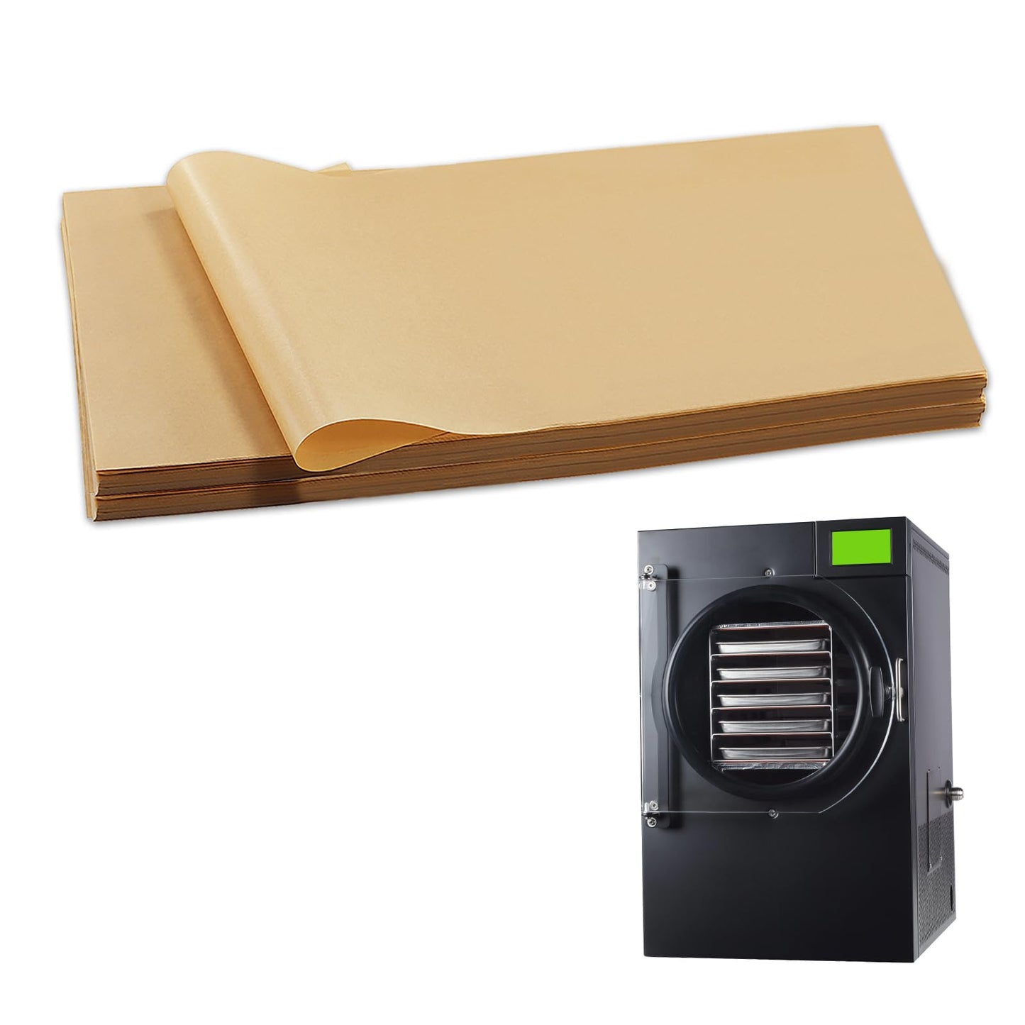 500 Packs Parchment Paper Sheets for Harvest Right Freeze Dryer - Harvest Right Freeze Dryer Accessories for Large Trays, Parchment Sheets, Freeze Dryer Tray Mats for Harvest Right(19-3/4"x8-7/16")