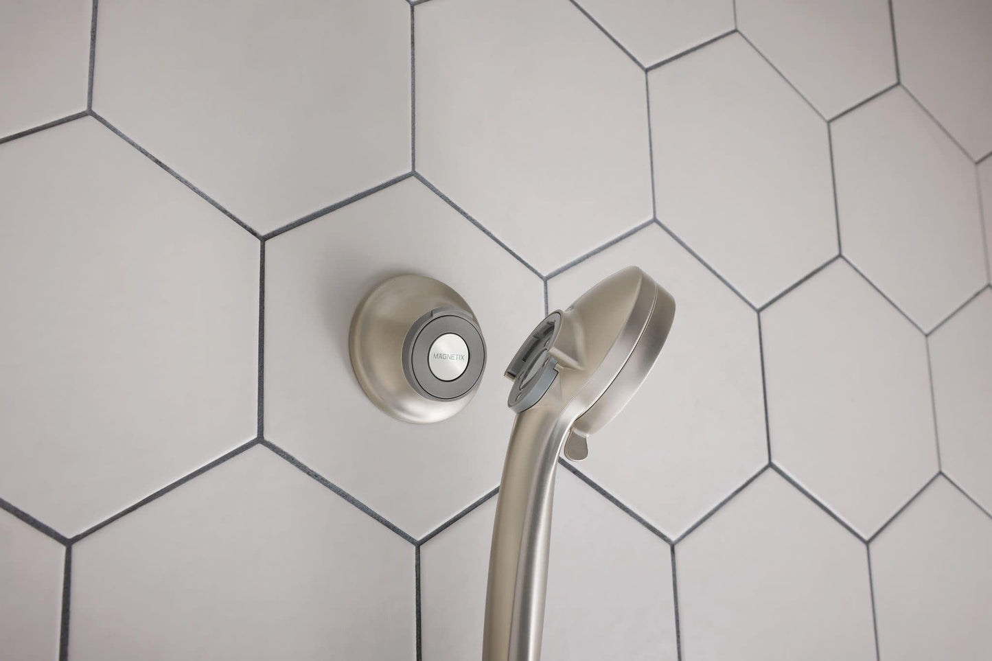 Moen 186117SRN Magnetix Remote Dock for Handheld Shower, Spot Resist Brushed Nickel