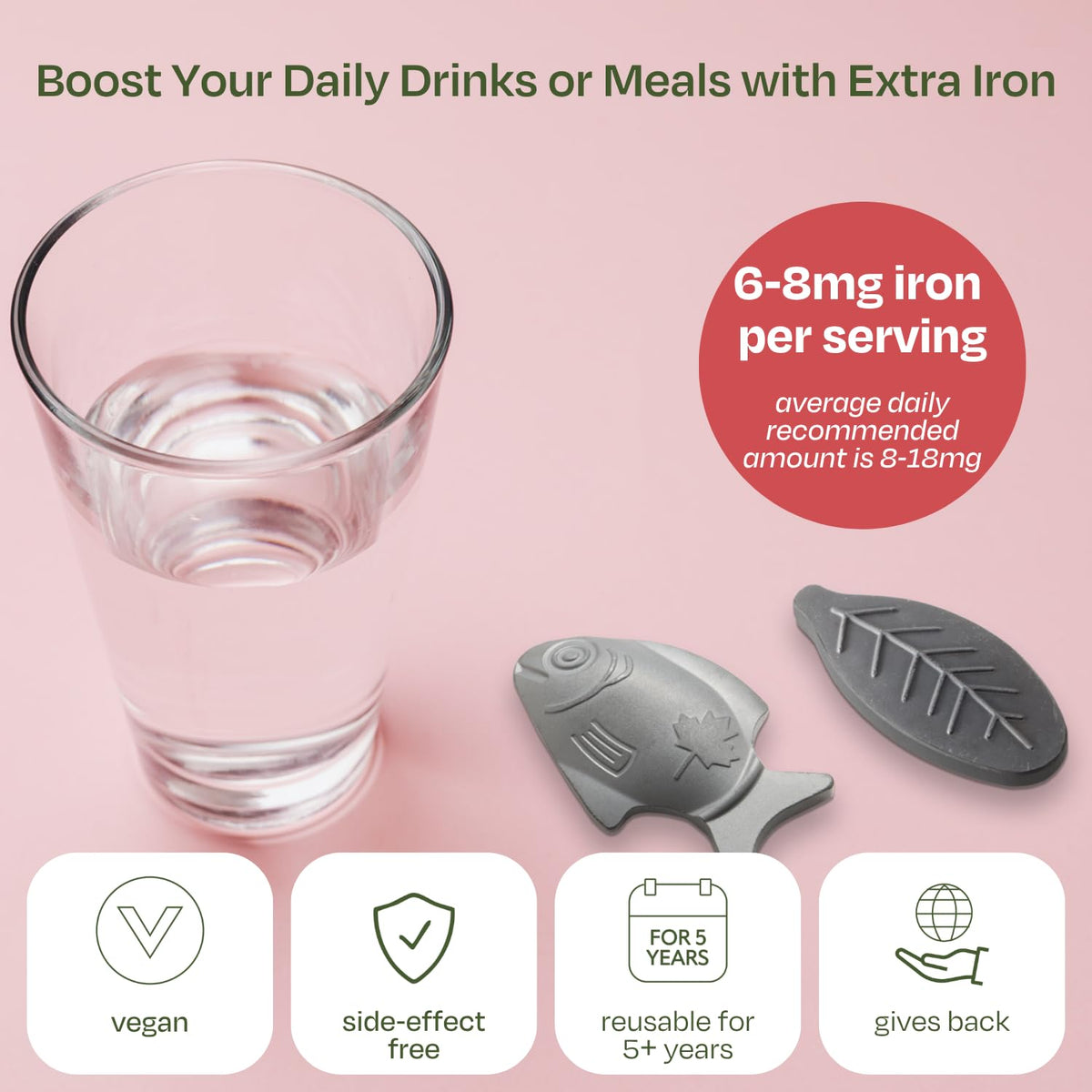 The Original Lucky Iron Fish ®. An Iron Supplement Alternative to Reduce Deficiency. No Side Effects. Use once daily - 5 year supply included. Canadian-Owned.