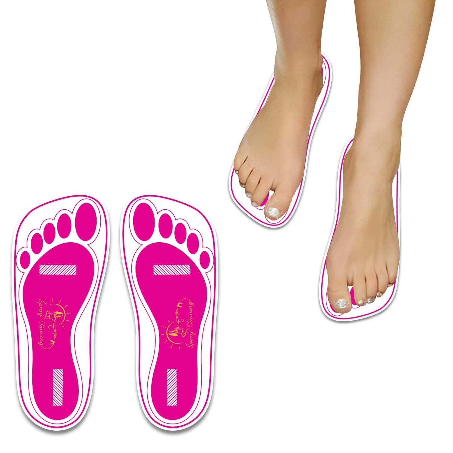 120Pairs(240Feets) Disposable Stick Spray Tanning Feet Pads Perfect for preventing spray tan solution,Deluxe & Hygienic Spray Tan Feet Pads-Ideal for Salons and Spas or Home,Easy to Apply