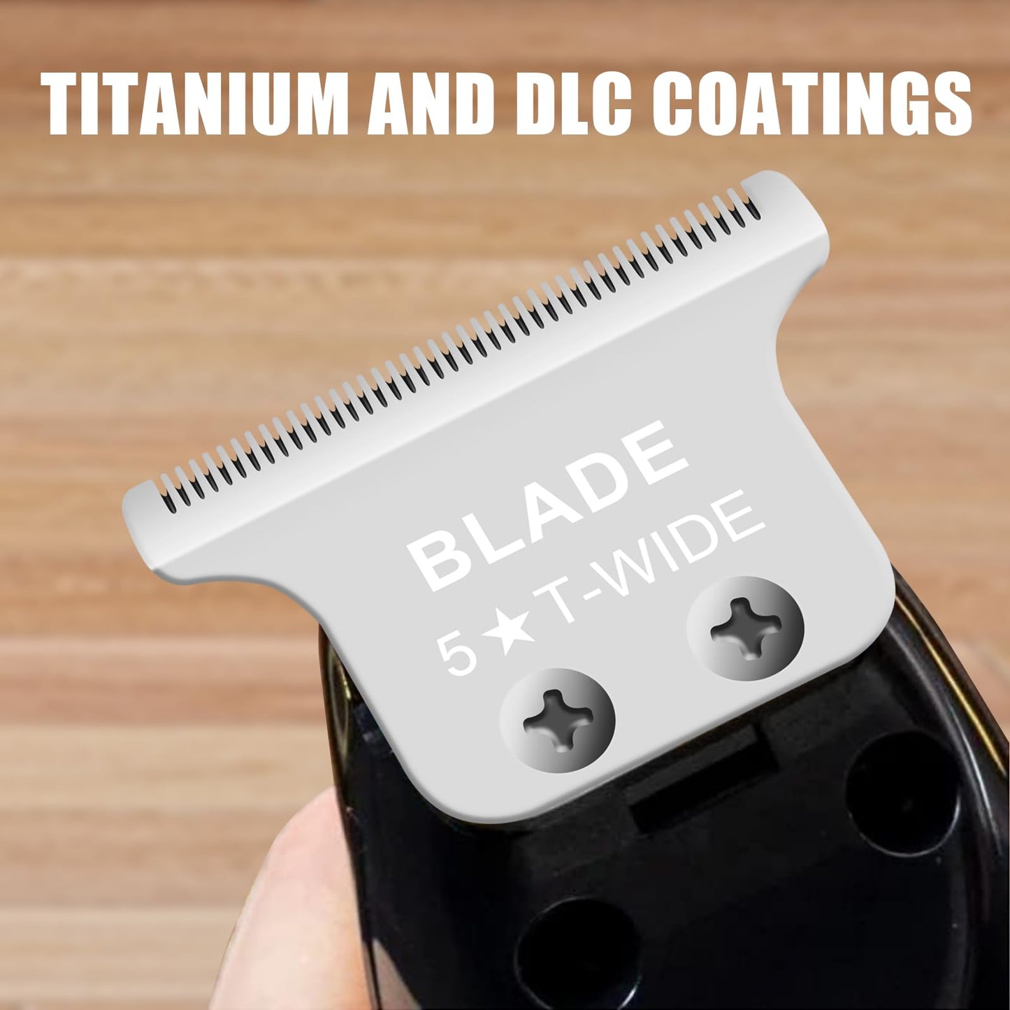 #2215 T Wide Adjustable Trimmer Blades for Wahl 5 Star Series Detailer (8081) and Cordless Detailer LI (8171) Hair Clippers Blades-Model 2215