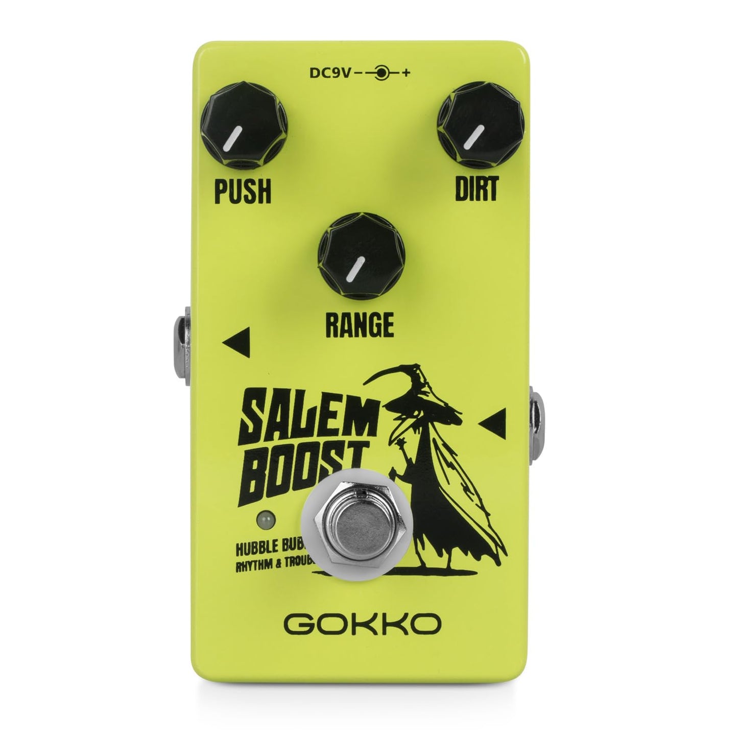 GOKKO GK-60 Salem Guitar Effects Pedal – Treble Enhancer & Clean Gain for Electric Guitar – Vintage Rangemaster Style Overdrive Pedal