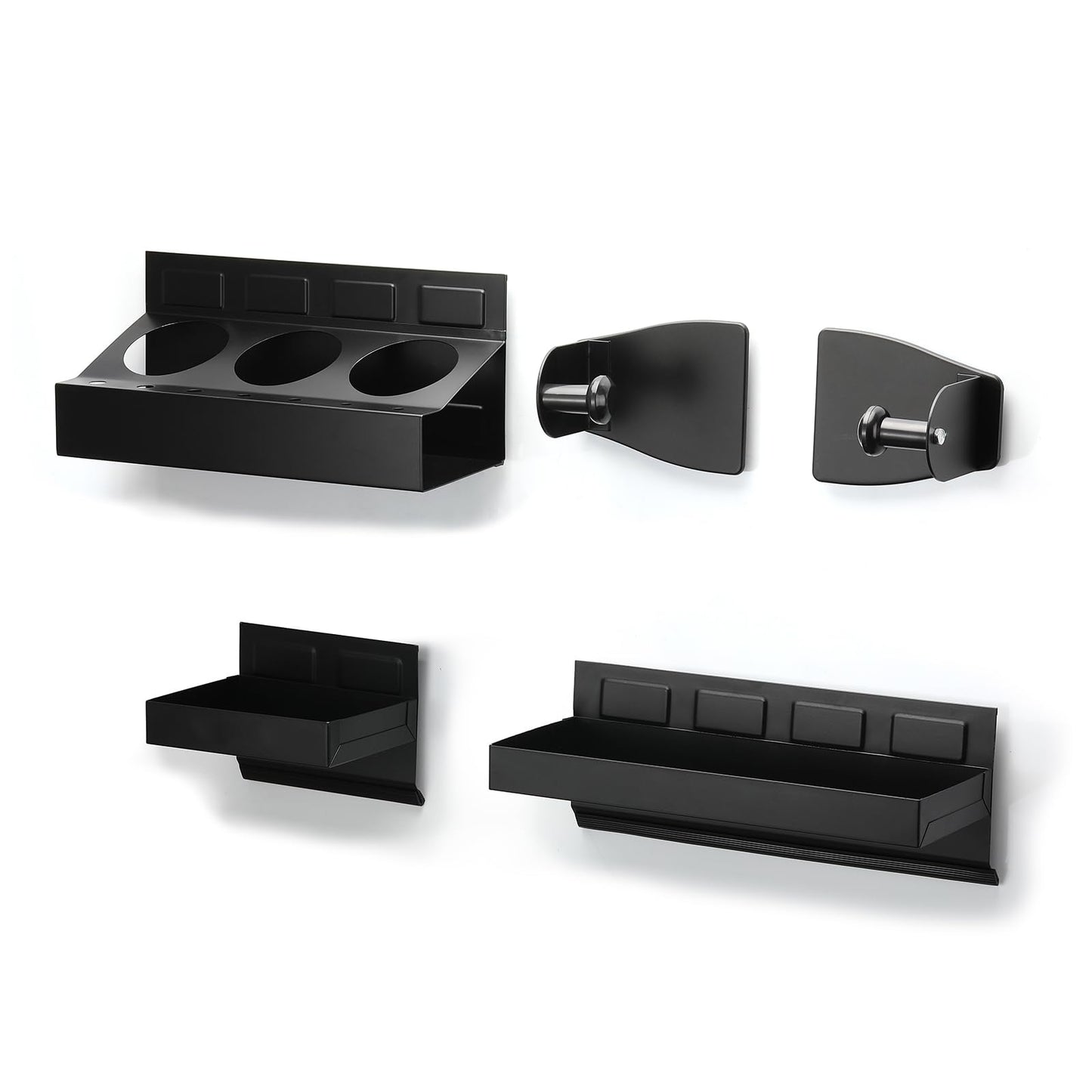 Mayouko Magnetic Toolbox Shelf, Tray and Holder, 4-Piece Magnetic Toolbox Tray Set Tool Box Cabinet Side Shelf Storage, Workshop