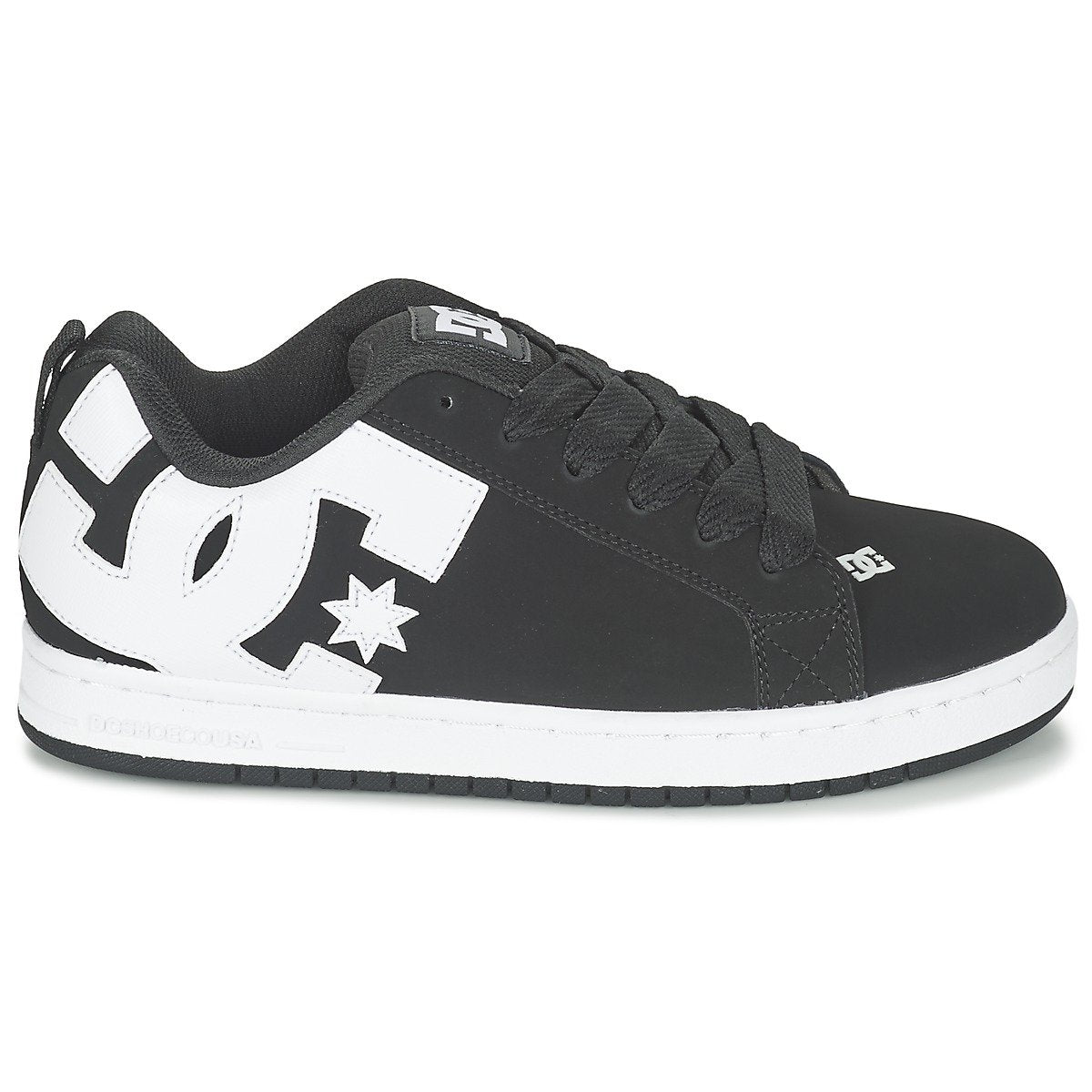 DC Men's Court Graffik Sneaker, Black, 11 M US