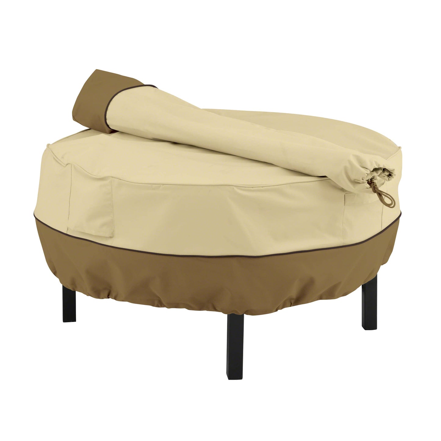 Classic Accessories 55-879-011501-00 Veranda Rancher Fire Pit/Grill Cover and Rotisserie Storage Bag, Tan
