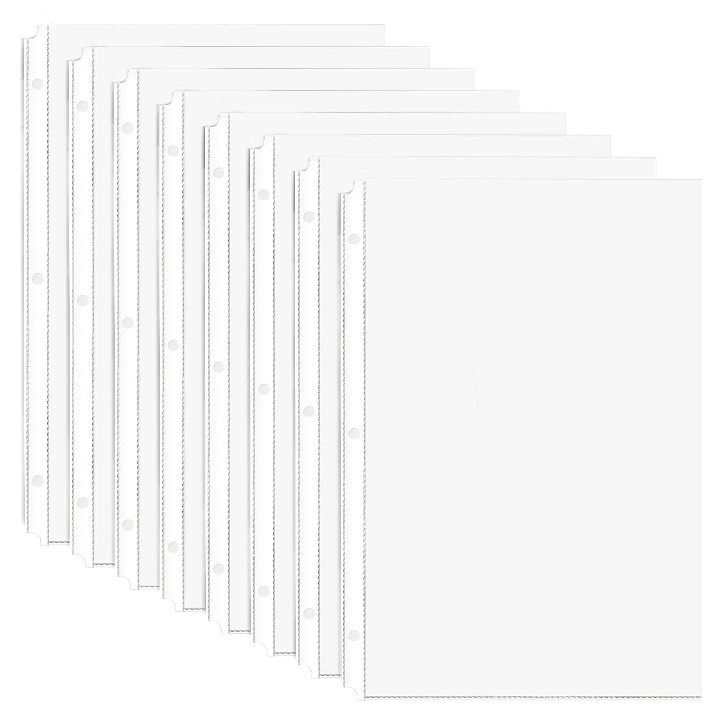 Sheet Protectors, 600 Pack Clear Page Paper Protectors 8.5 x 11 Inch for 3 Ring Binder, Non-Glare Plastic Binder Sleeves for Documents, Photos